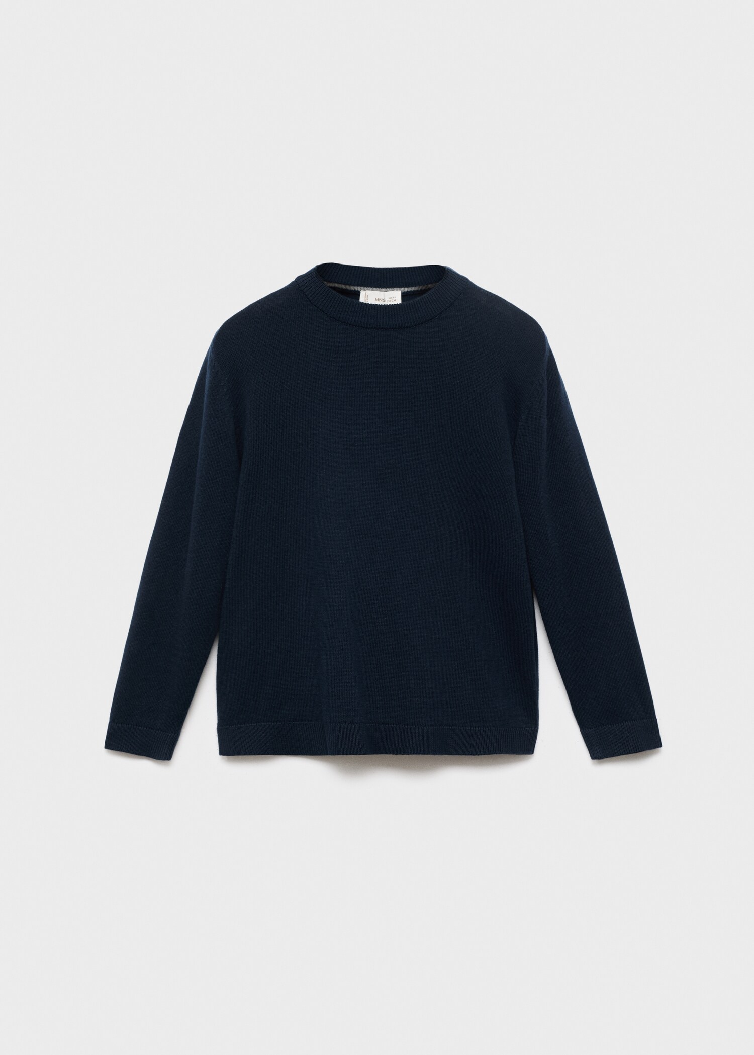 Knitted sweater with ribbed details - Article without model