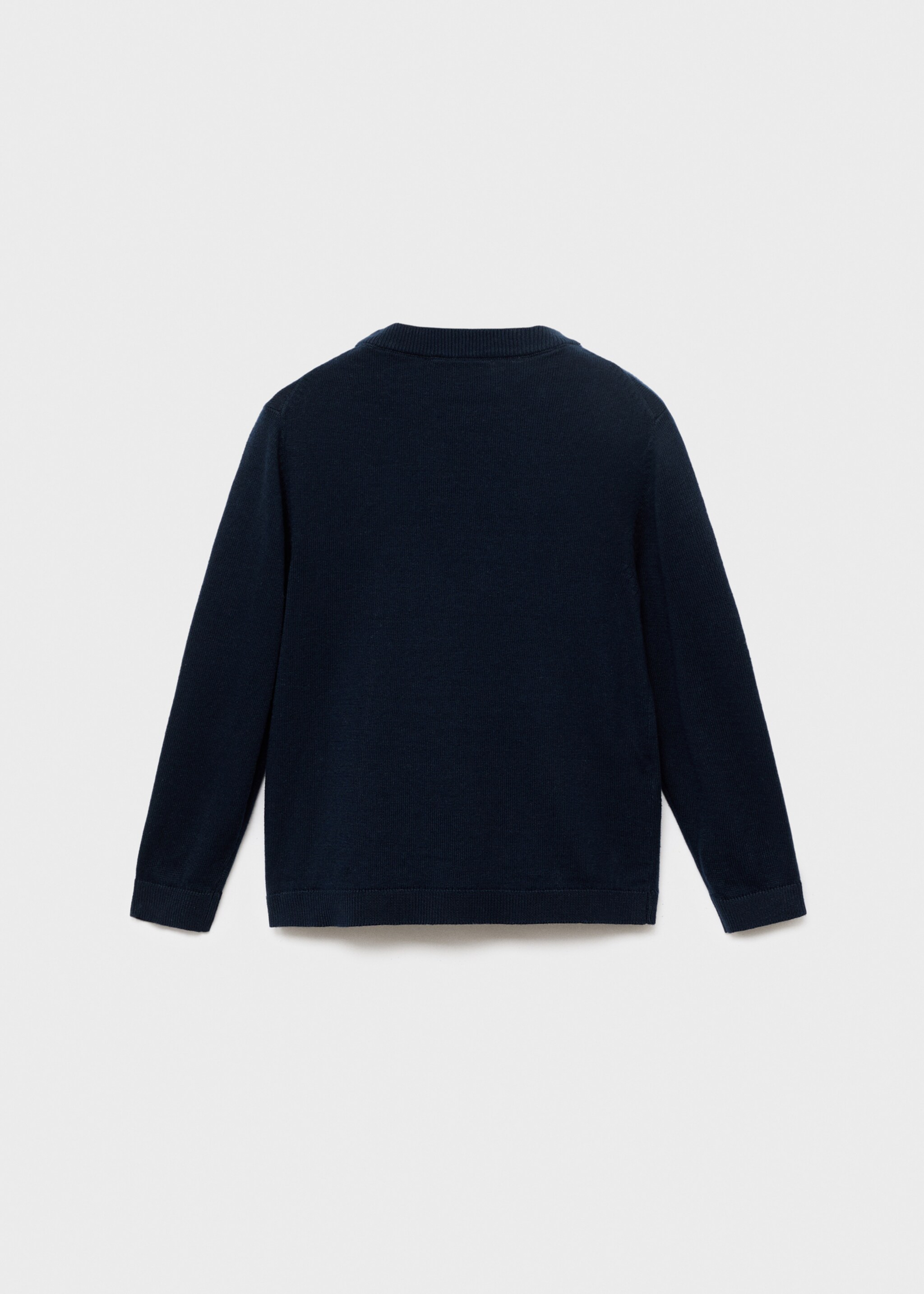 Pullover maglia dettagli a coste - Retro dell'articolo