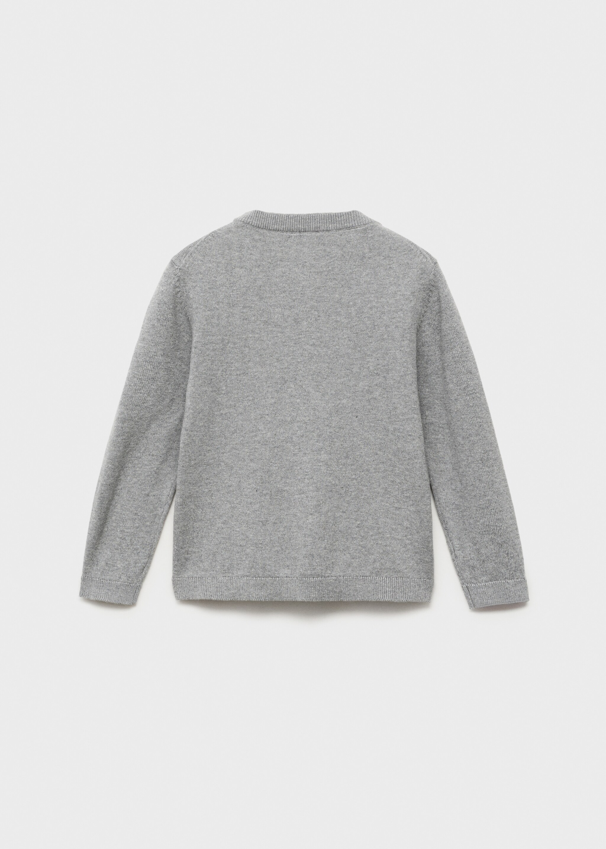 Pullover maglia dettagli a coste - Retro dell'articolo