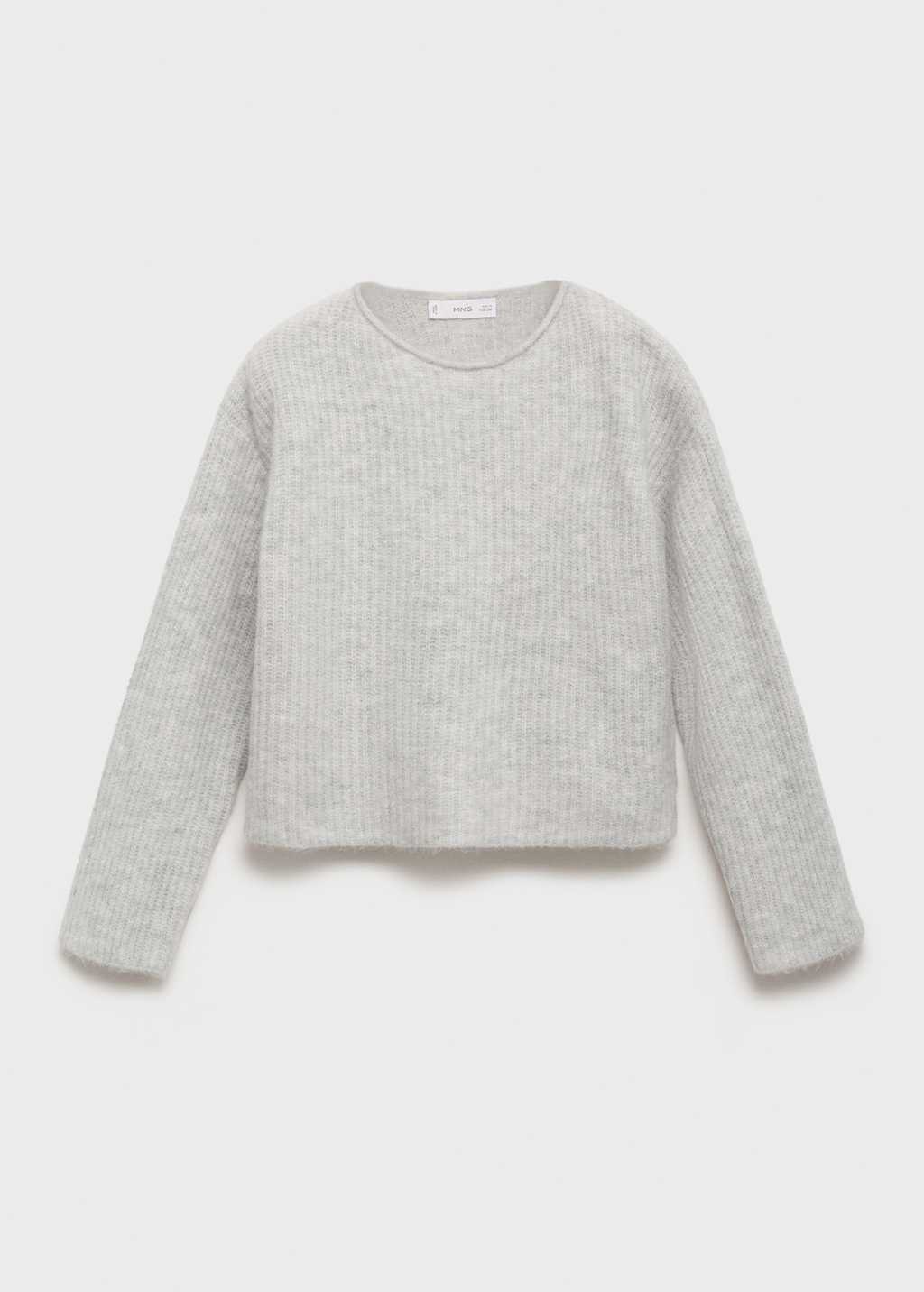 Knitted ribbed sweater