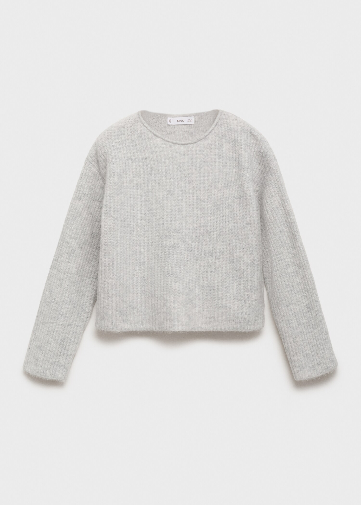 Knitted ribbed sweater - Article without model