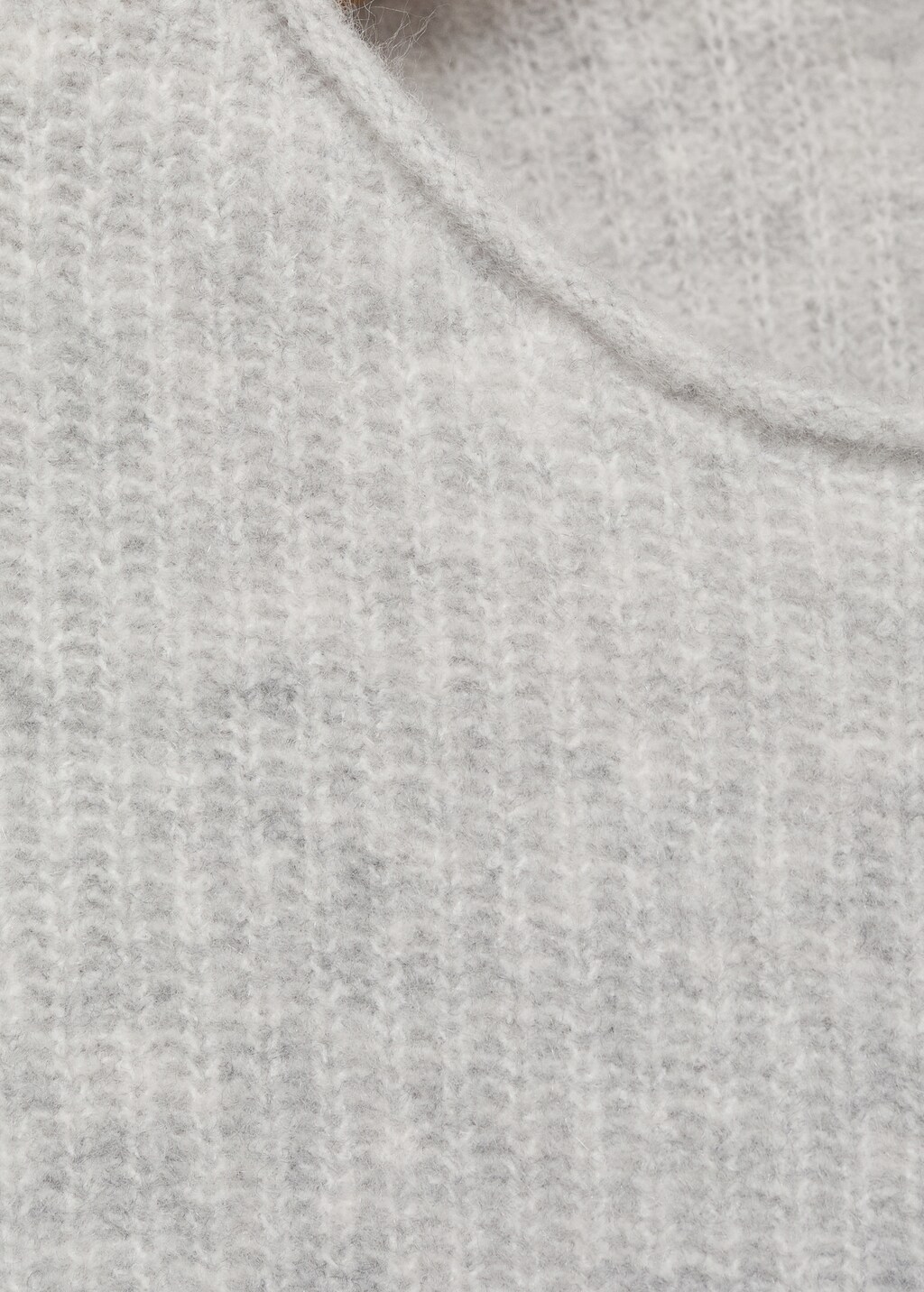 Knitted ribbed sweater