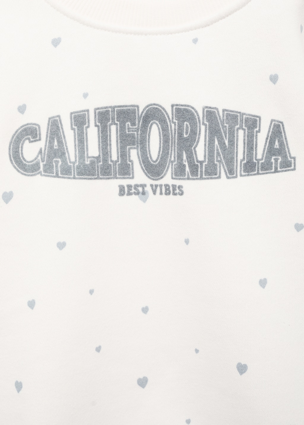 Hearts printed sweatshirt