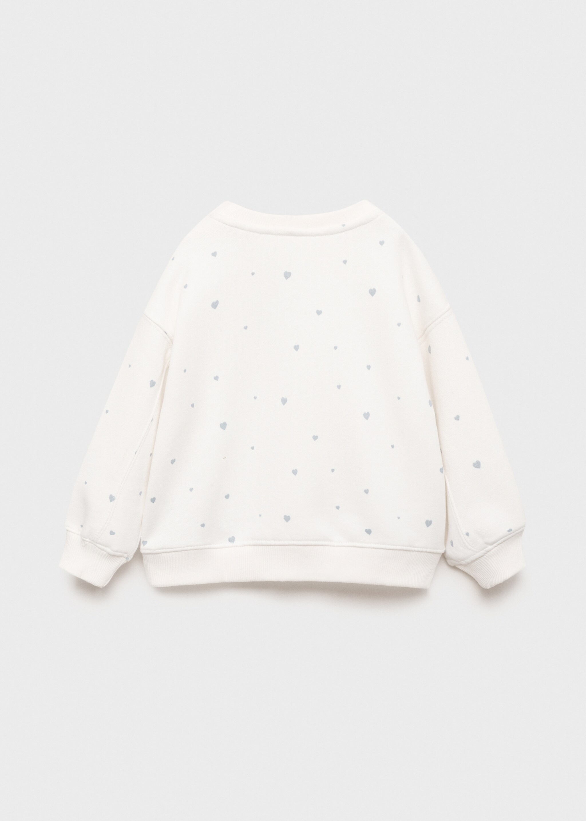 Sudadera corazones estampados - Reverso del artículo