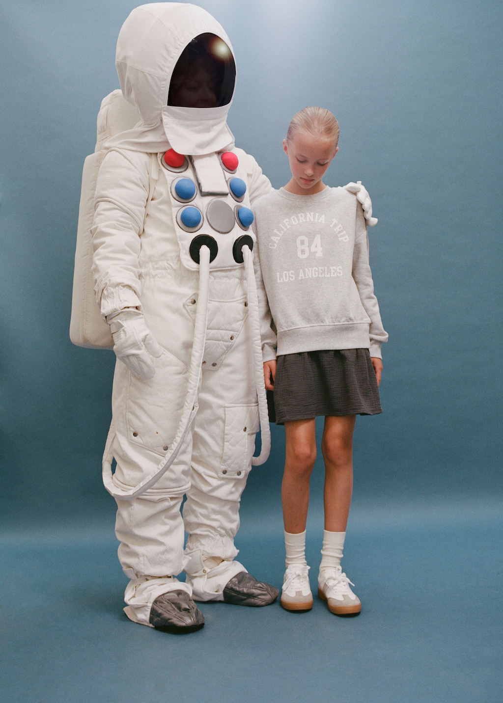 Combined sweatshirt dress