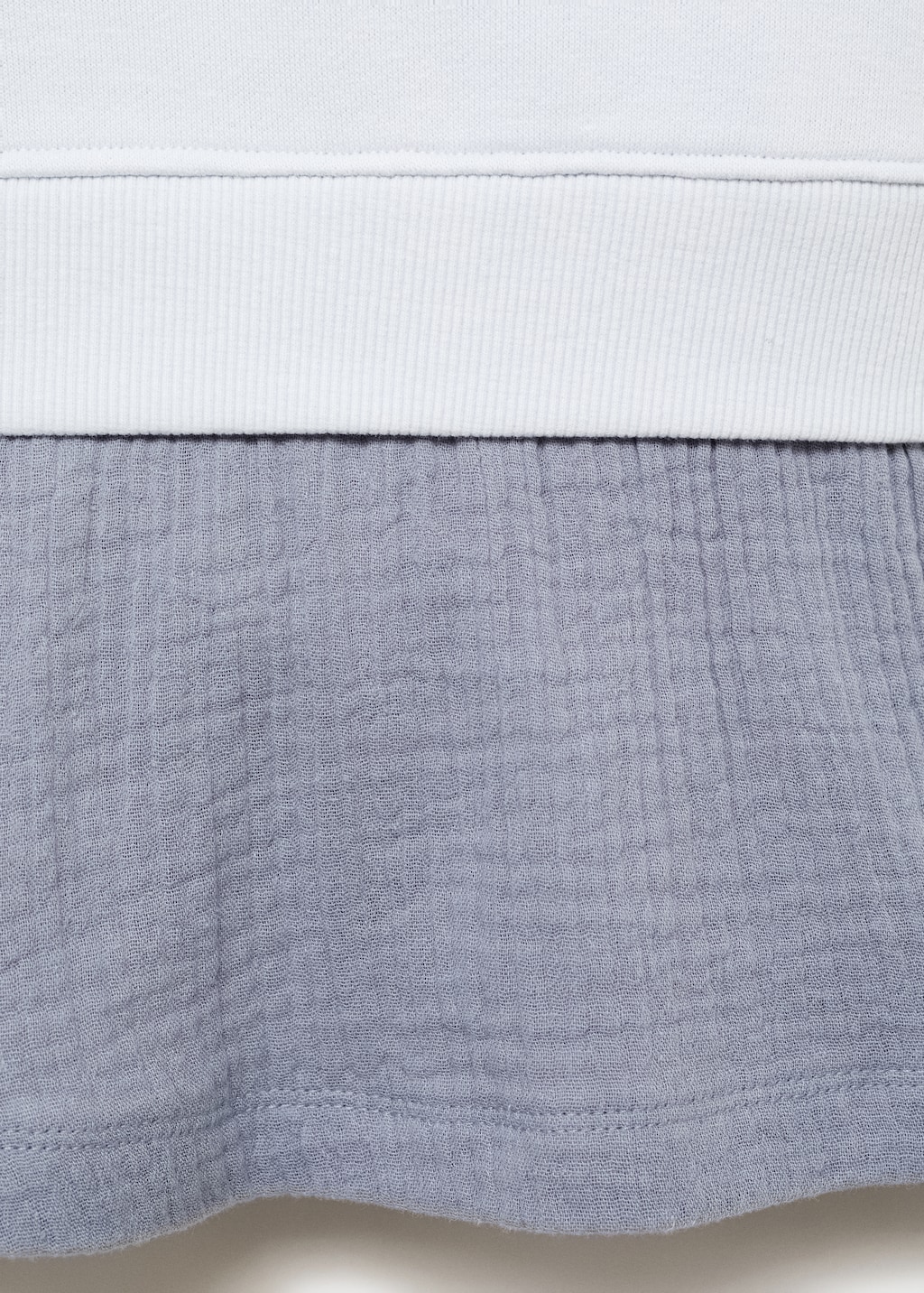 Combined sweatshirt dress