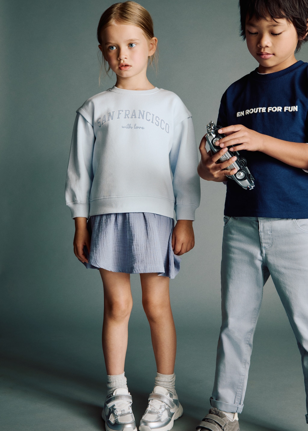 Combined sweatshirt dress