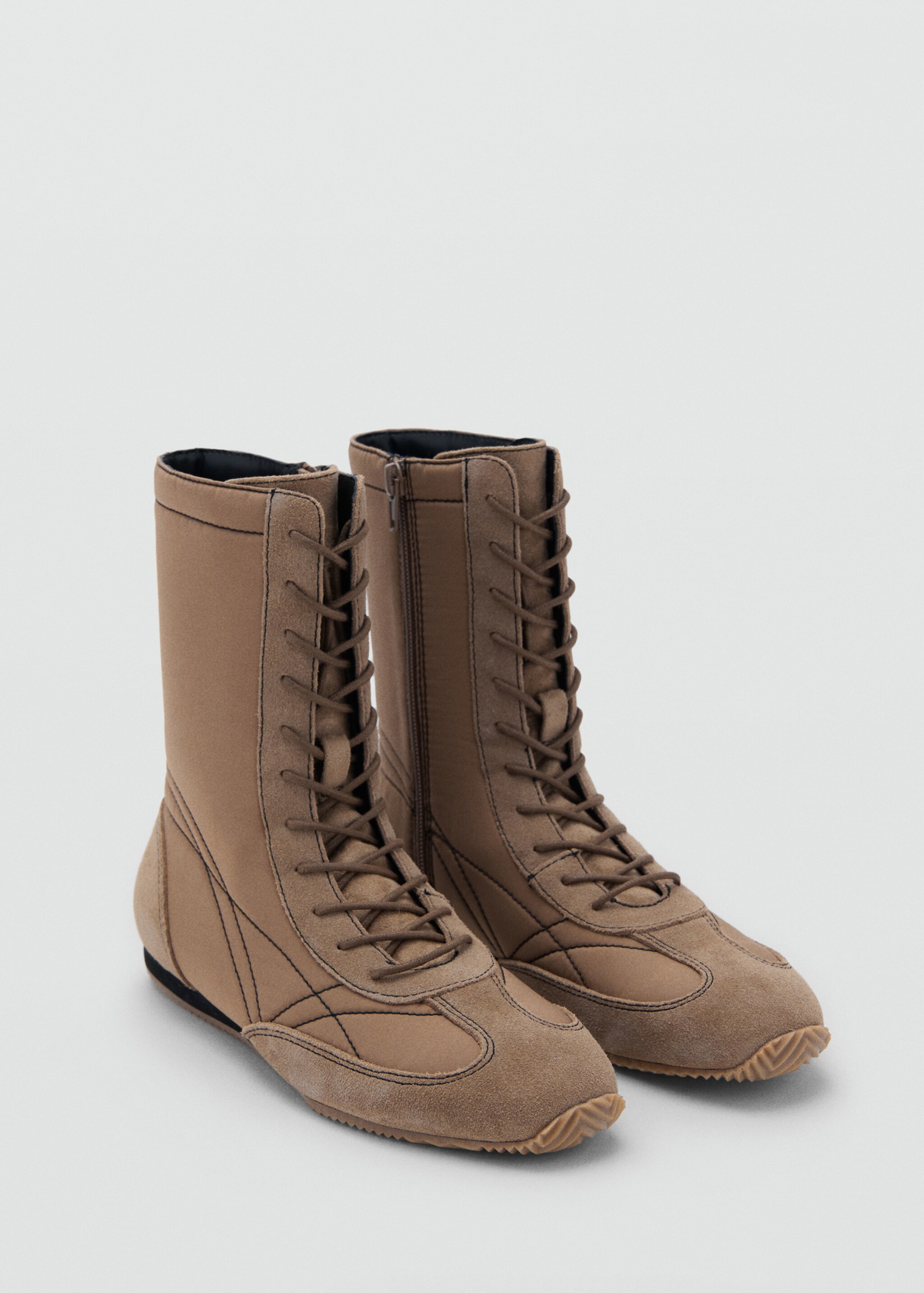 Boxing sport boots - Medium plane, Medium Brown. Ref: 17074428-00.