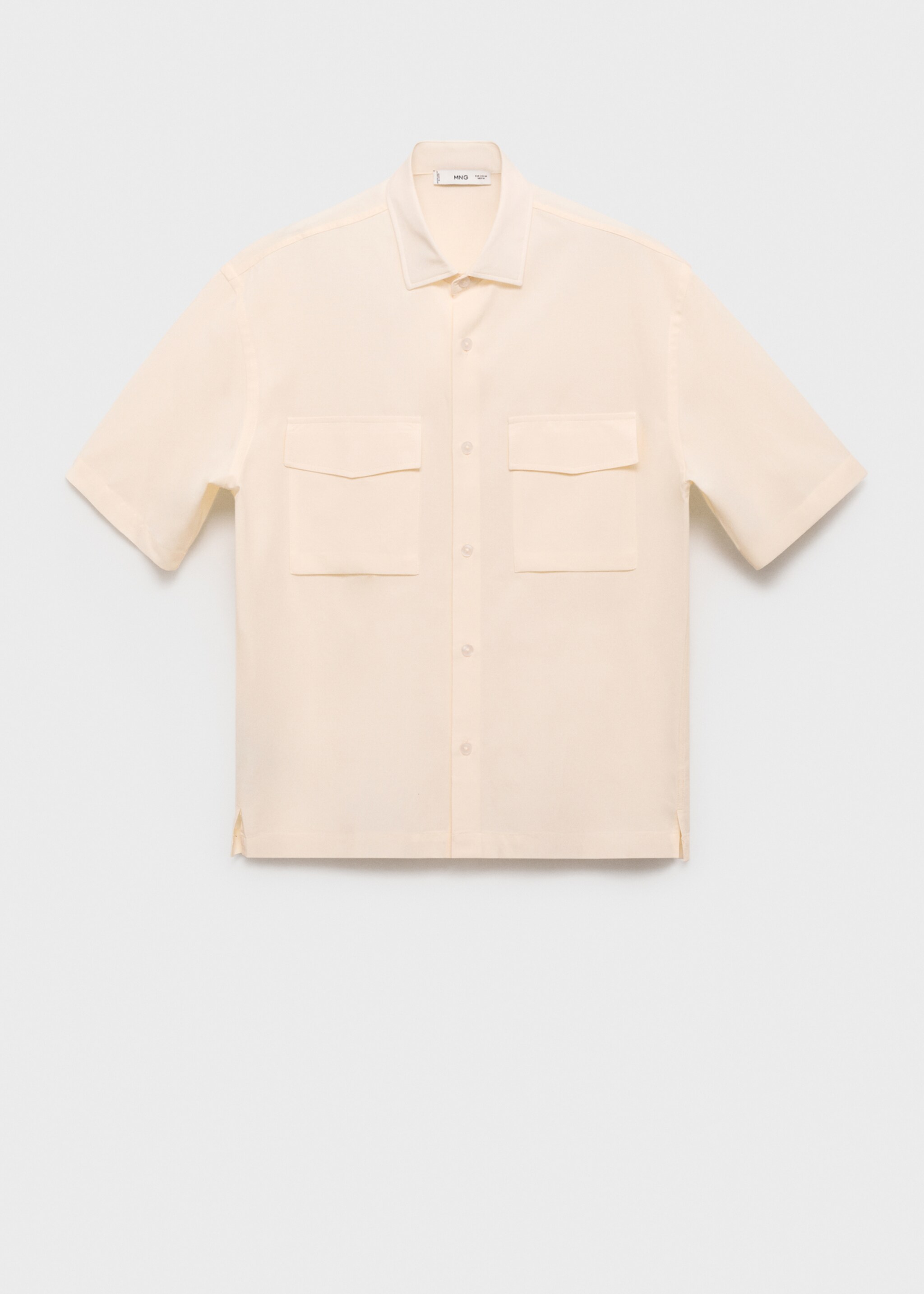 Regular-fit cotton shirt with pocket - Article without model