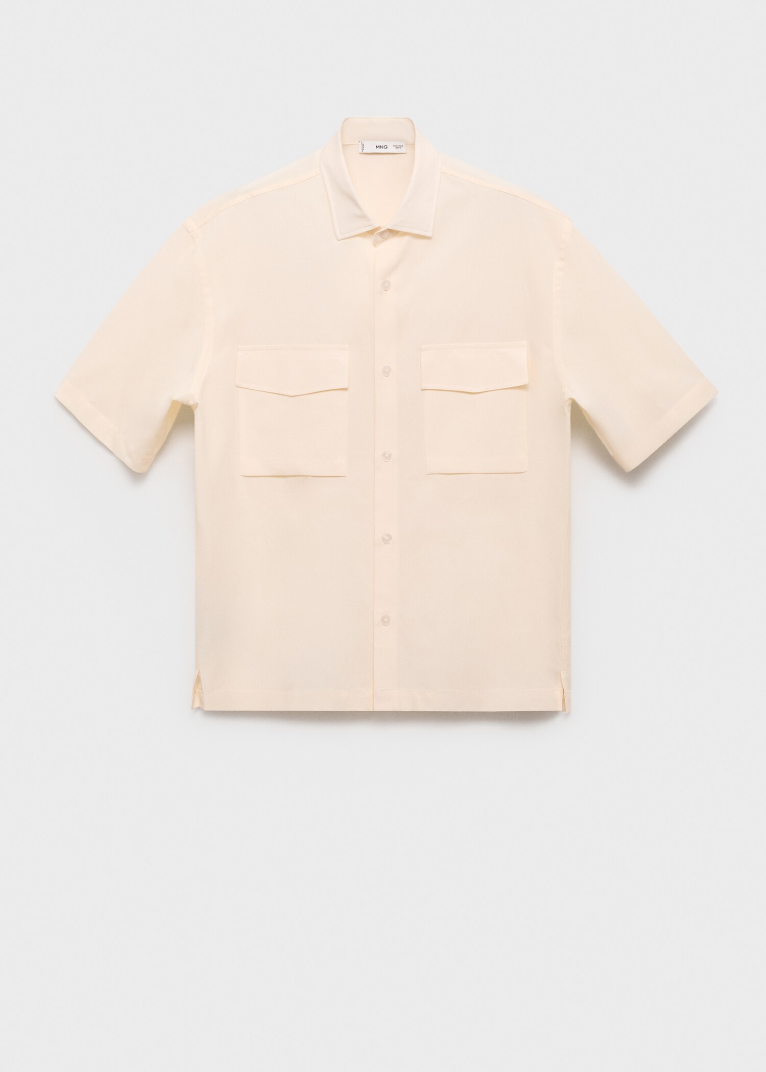 Regular-fit cotton shirt with pocket - Article without model