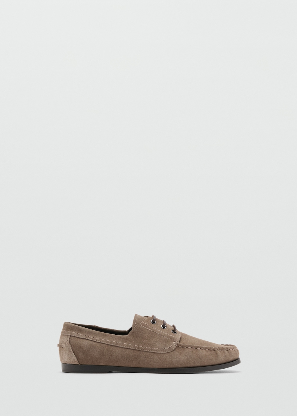 Suede nautical shoes