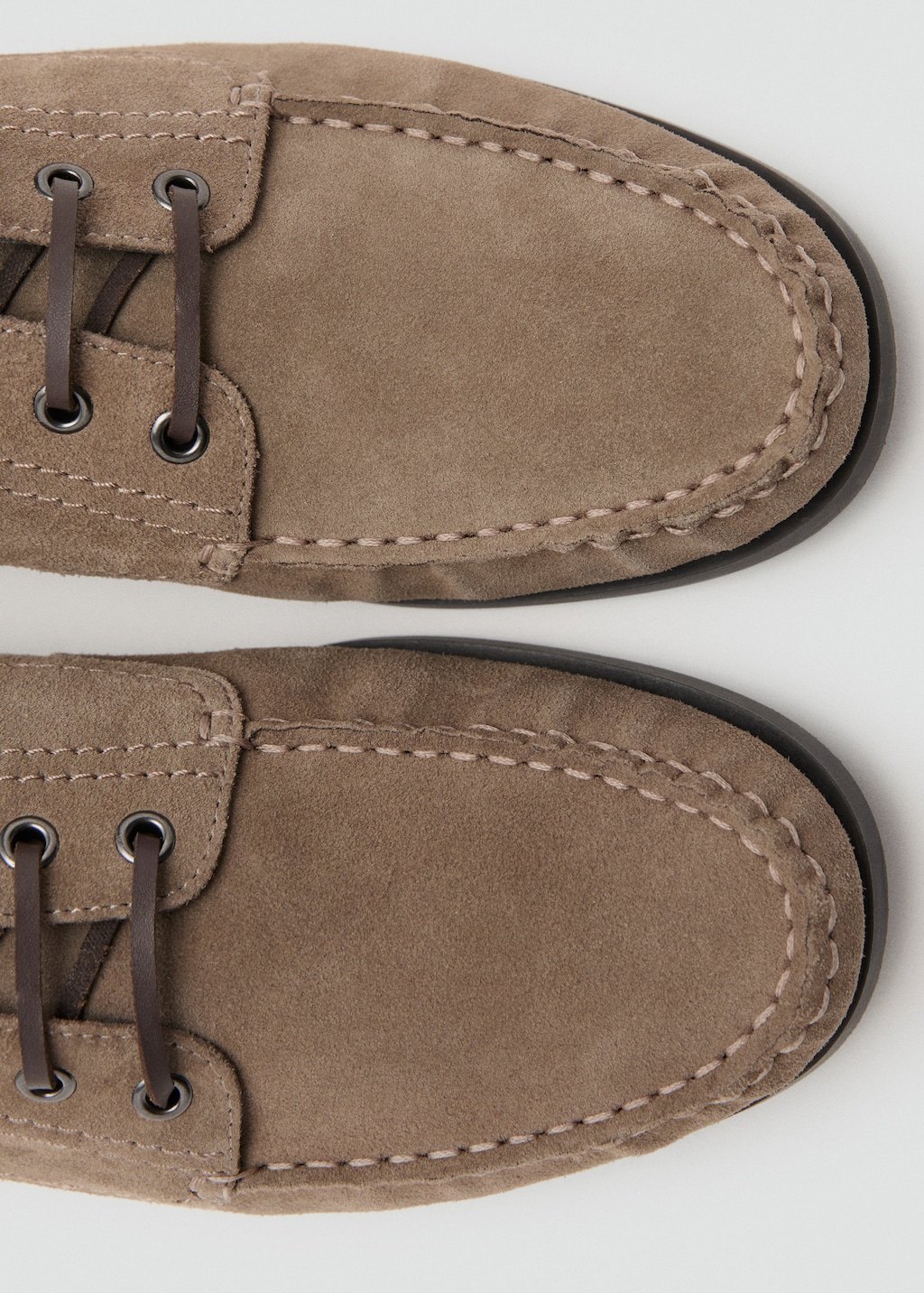 Suede nautical shoes