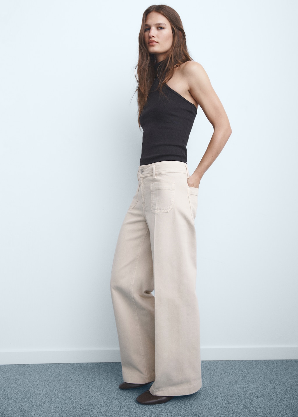 yonje1981 おまとめ Y's BORN PRODUCT] COTTON TWILL LONG STRAIGHT PANTS(XS Beige