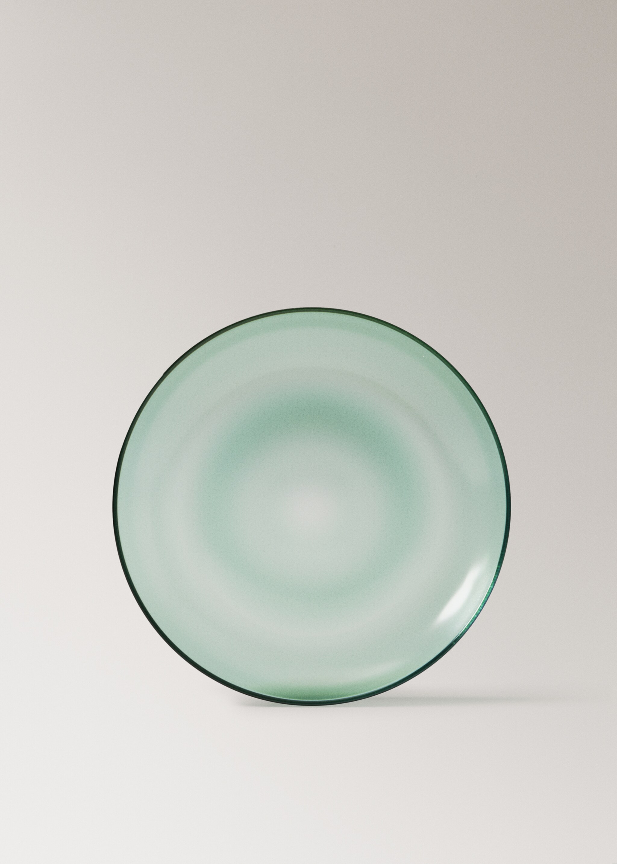 Borosilicate bread plate - Details of the article 2, Olive Green. Ref: 17074439-00.