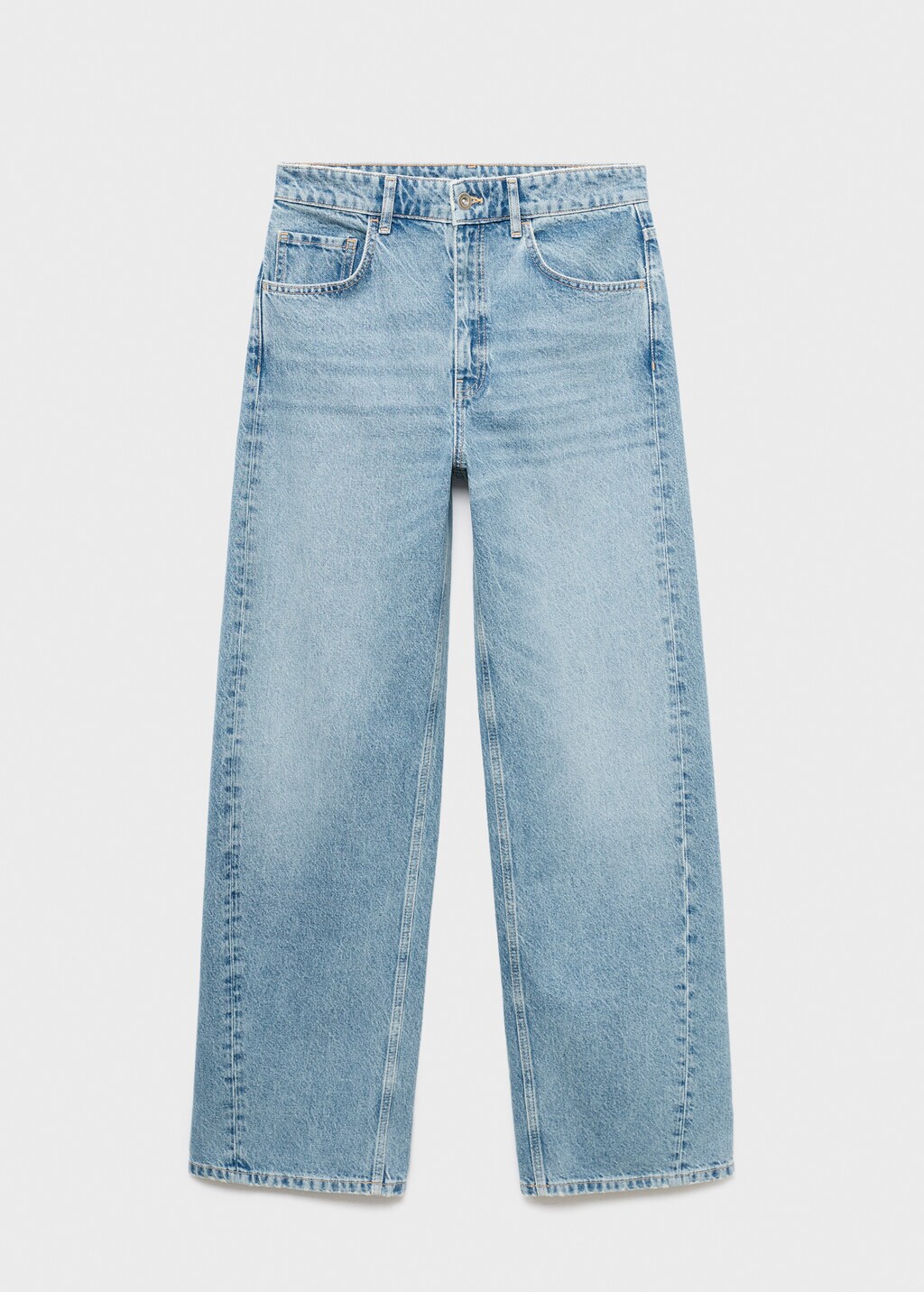 Mango Mid-rise barrel jeans