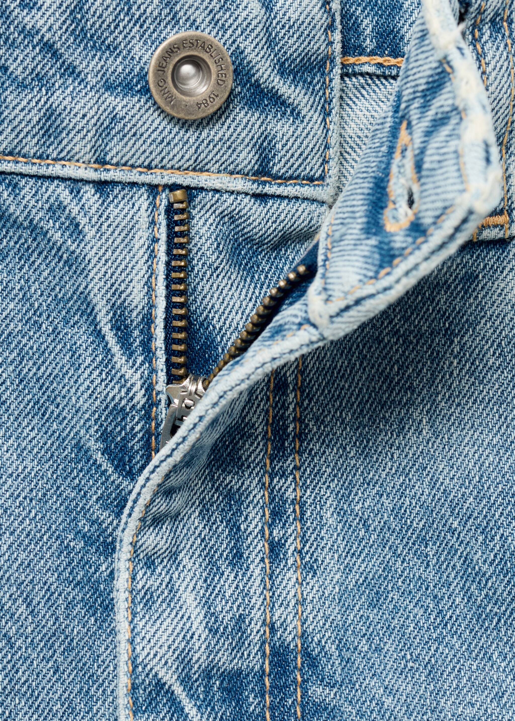 Mid-rise balloon jeans - Details of the article 8, Medium Blue. Ref: 17074445-00.