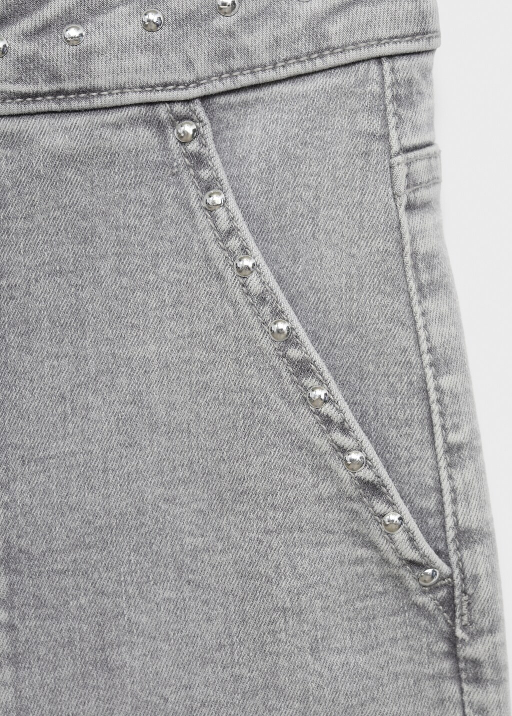Studded culotte jeans