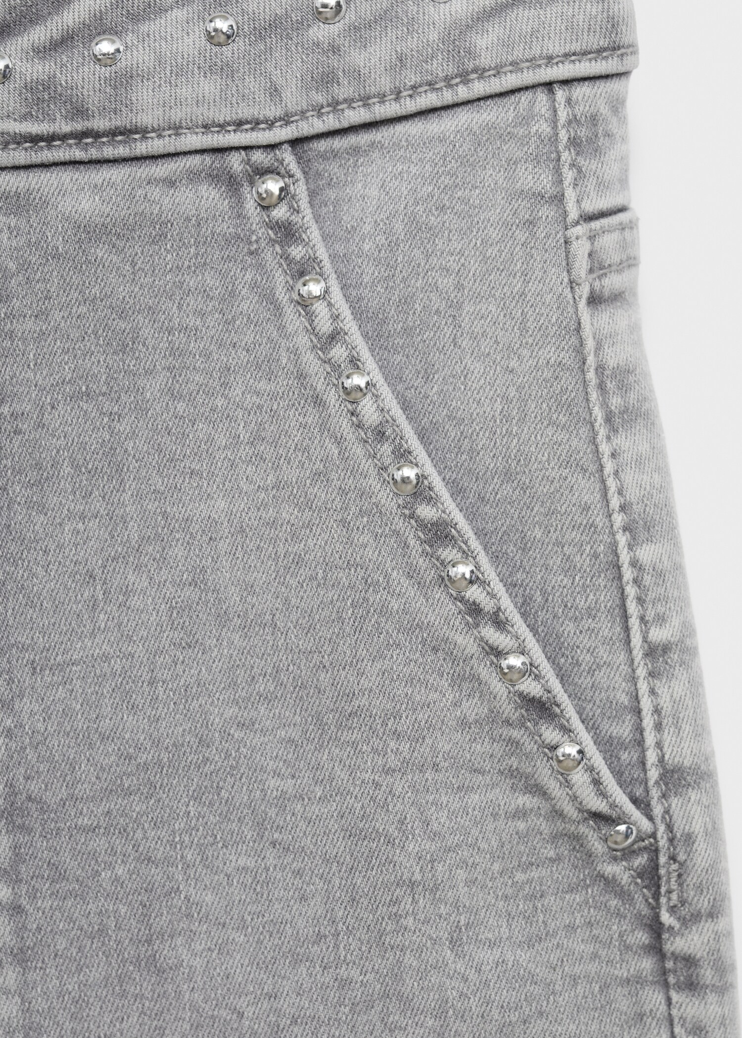 Studded culotte jeans - Details of the article 0