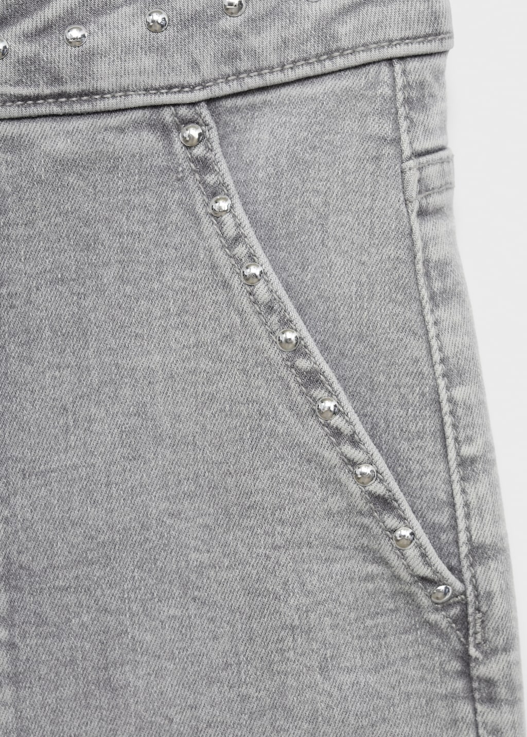 Studded culotte jeans