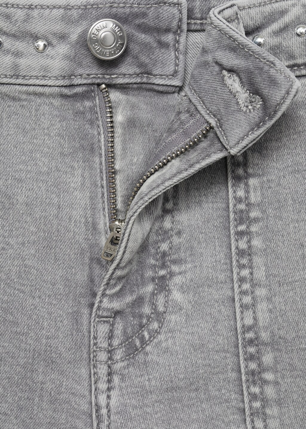 Studded culotte jeans