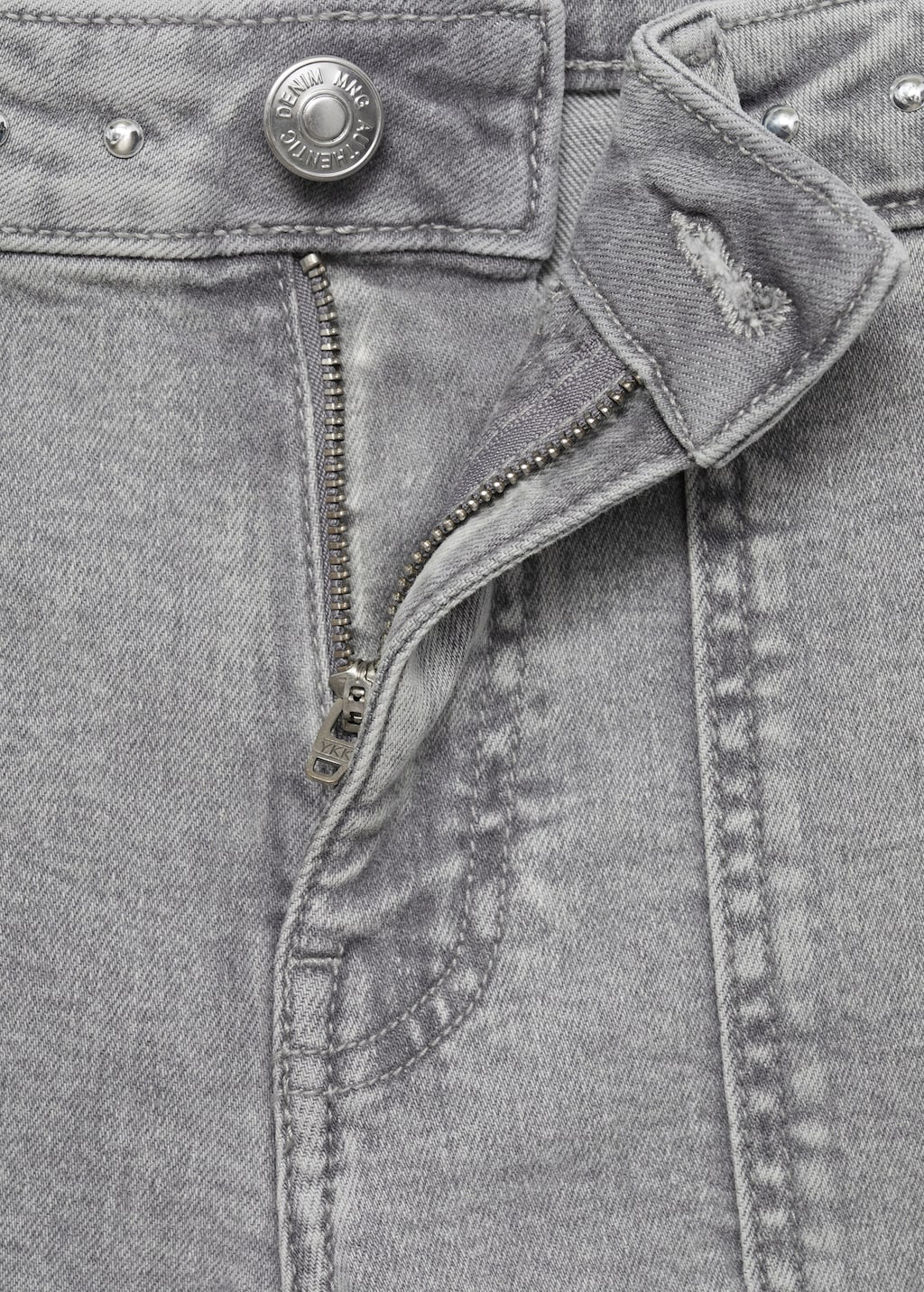 Studded culotte jeans