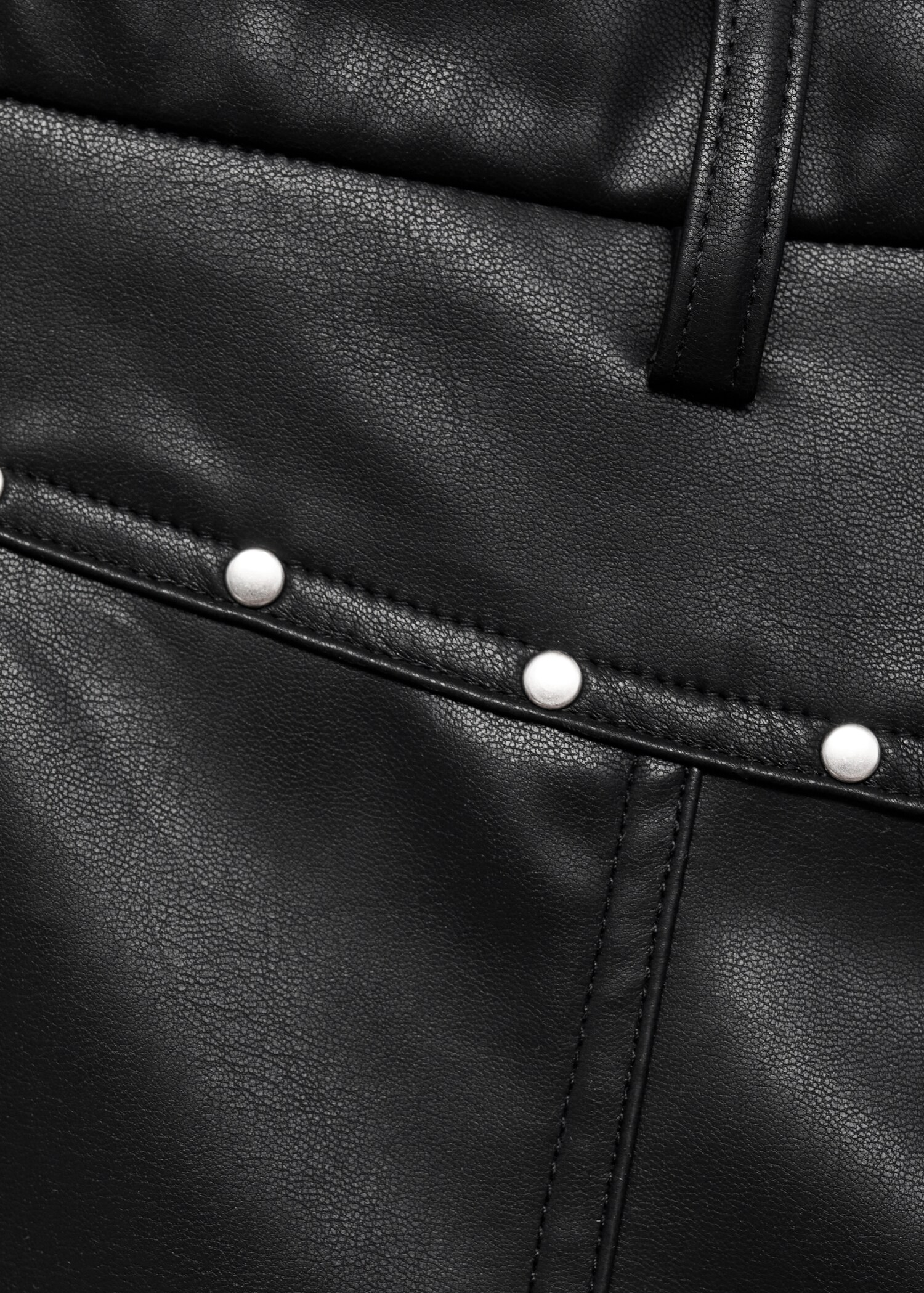 Studded leather-effect trousers - Details of the article 8