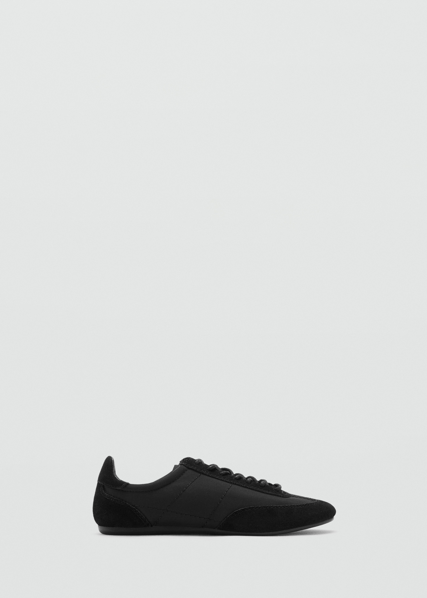 Combined suede leather trainers - Article without model