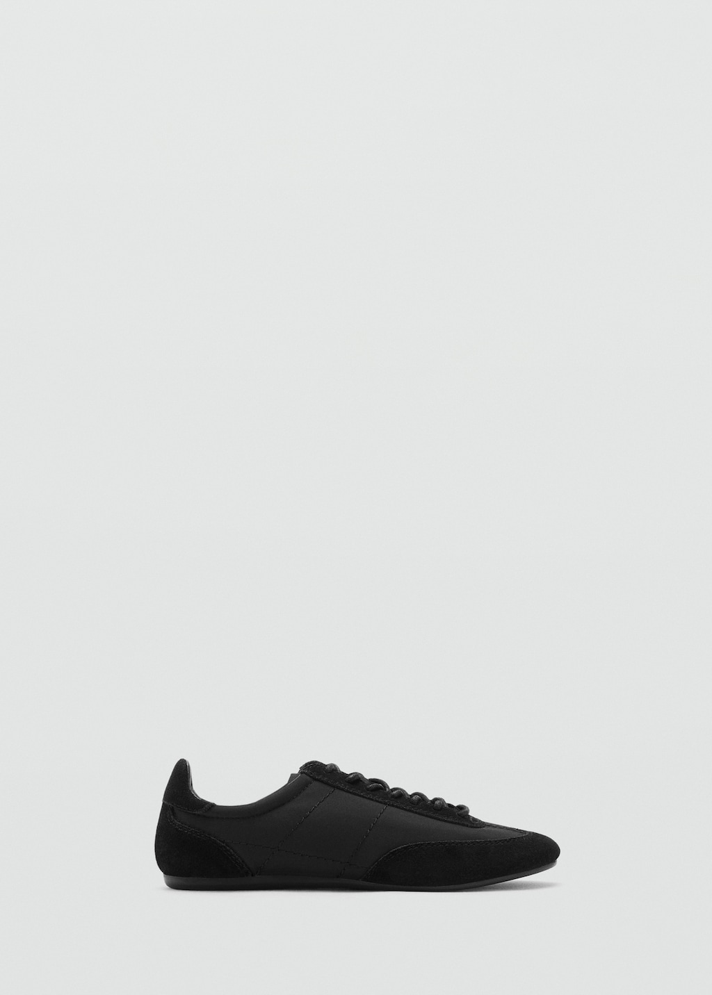 Combined suede leather sneakers
