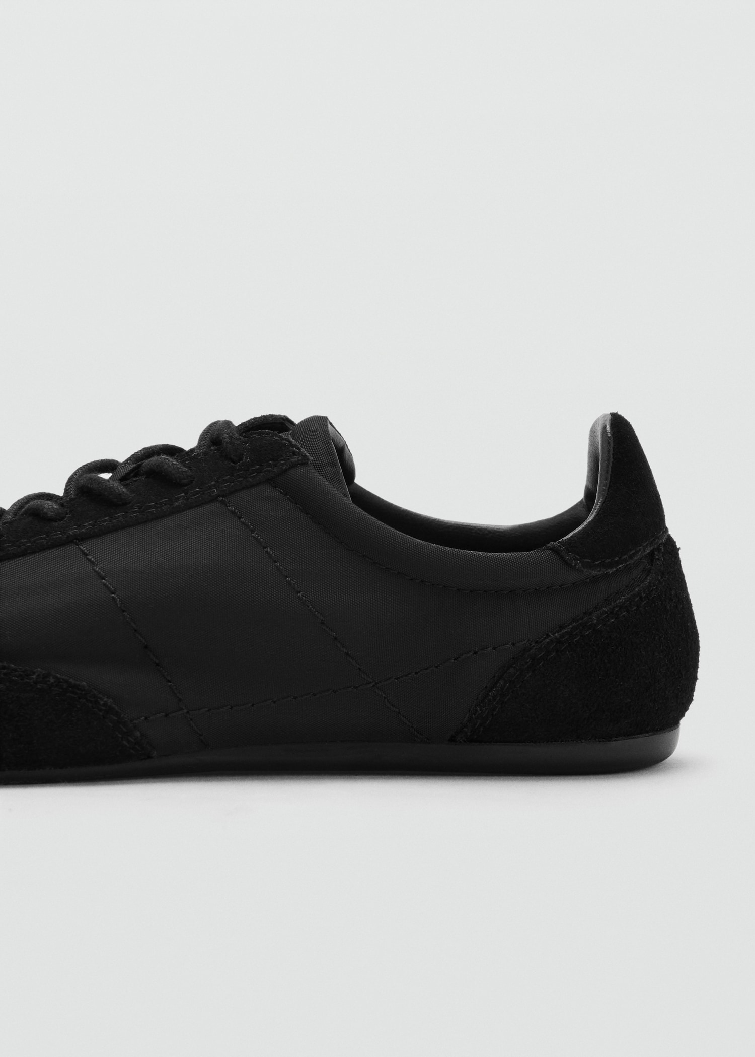 Combined suede leather trainers - Details of the article 1