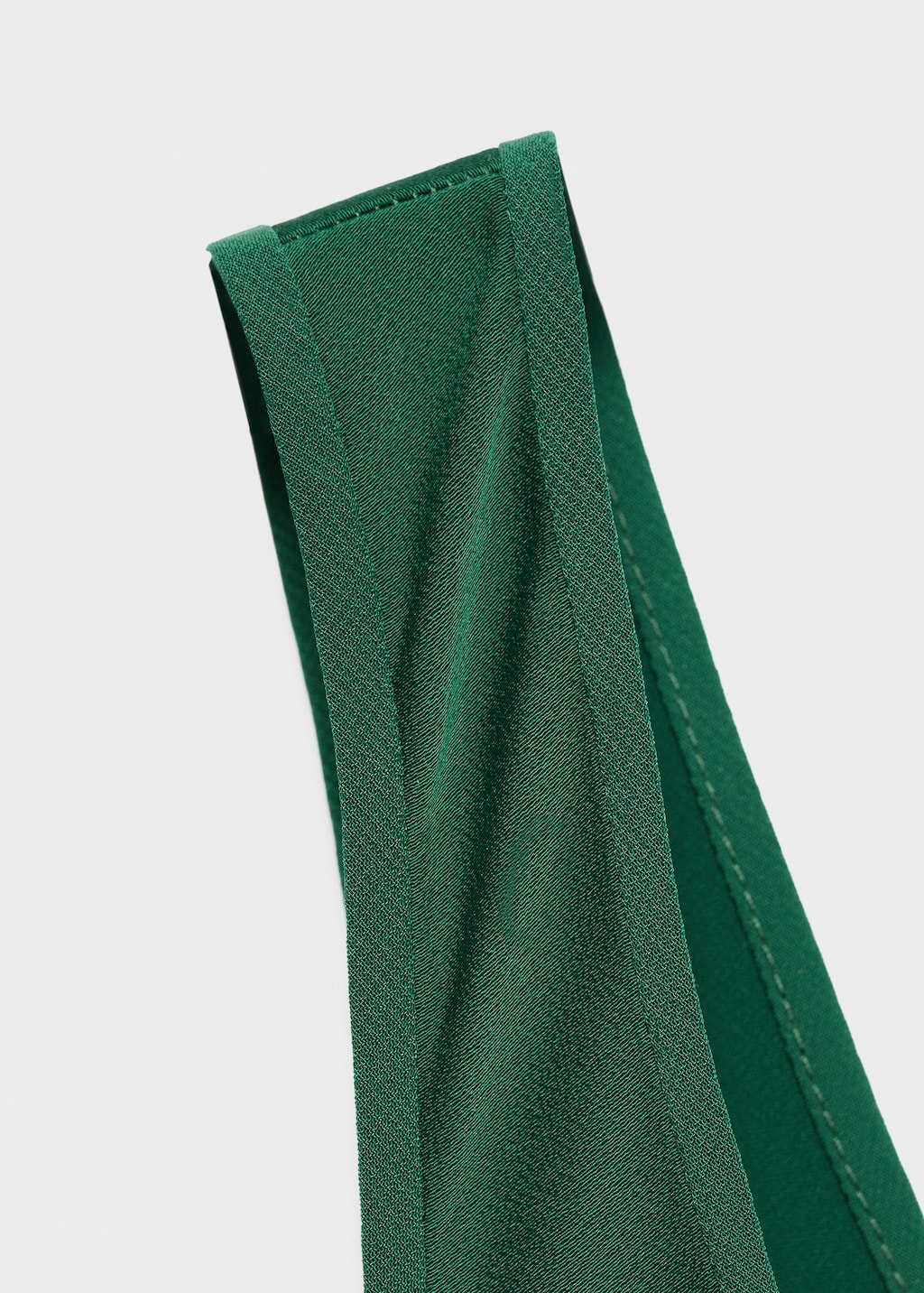 Satin dress with a low-cut neckline