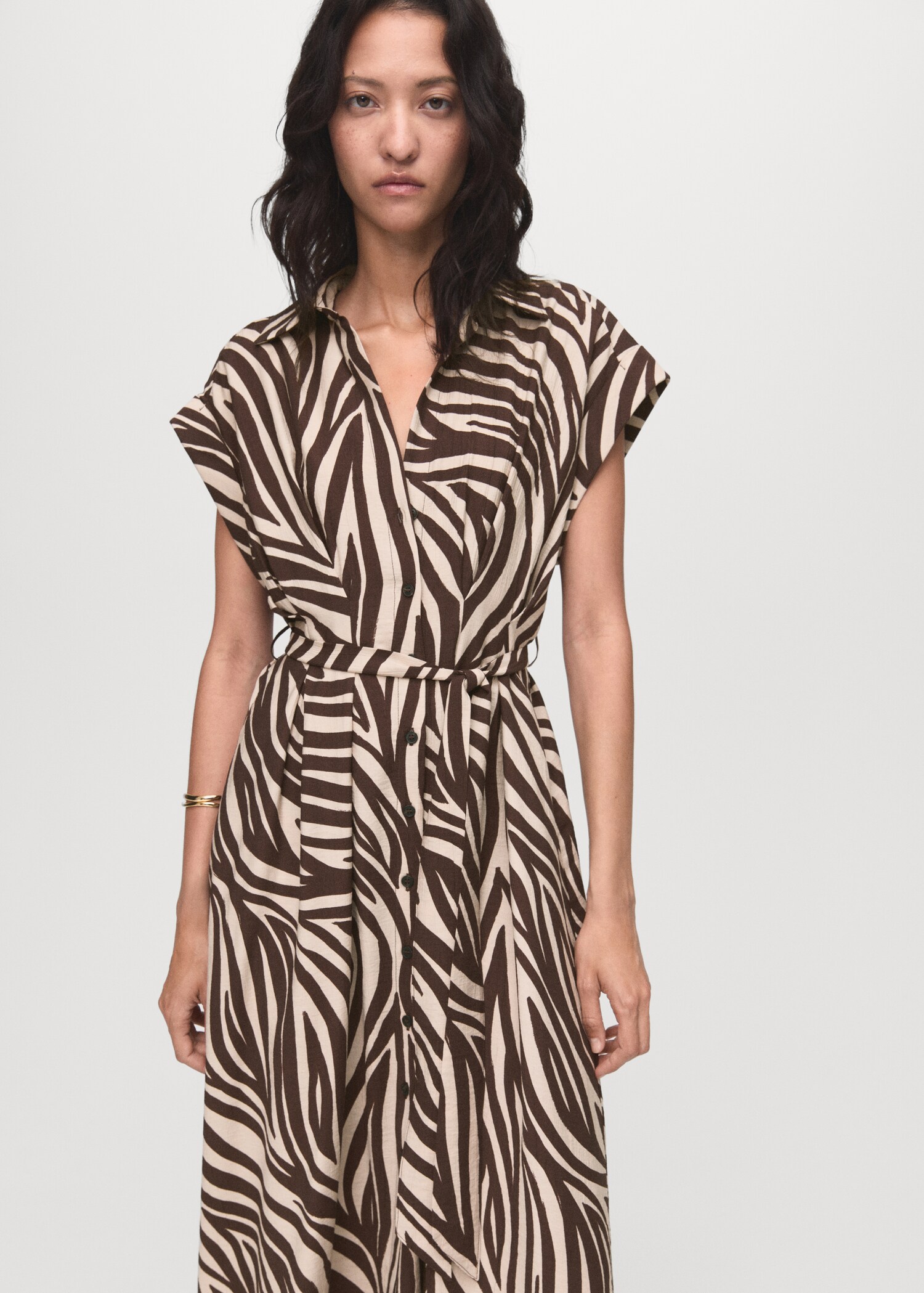 Vestit camiser estampat - Pla mig