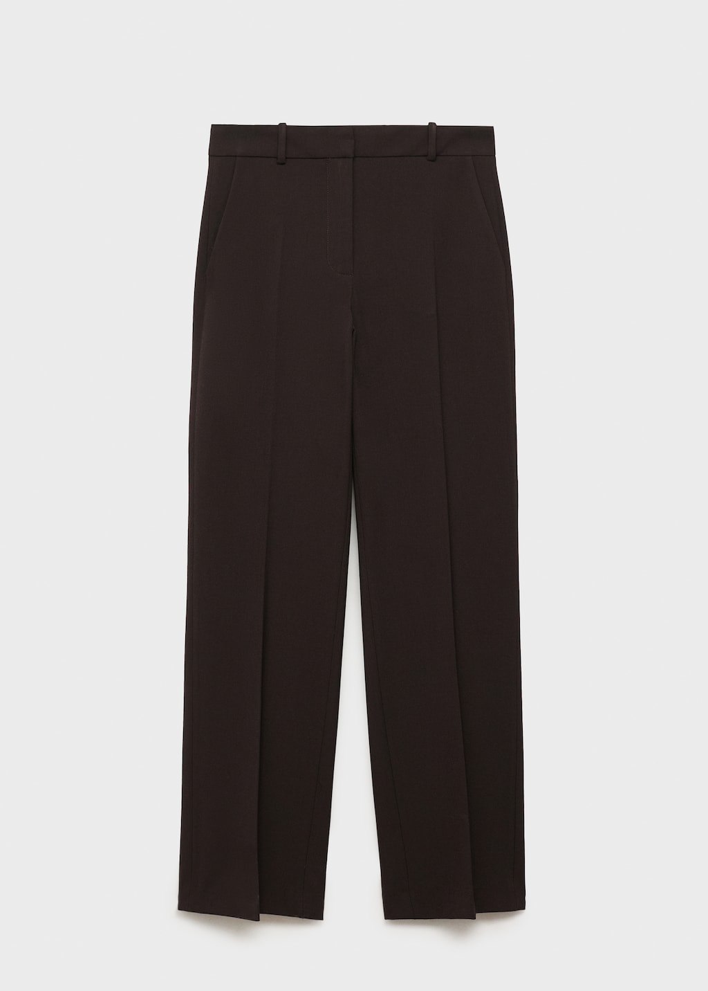 Straight-fit suit pants