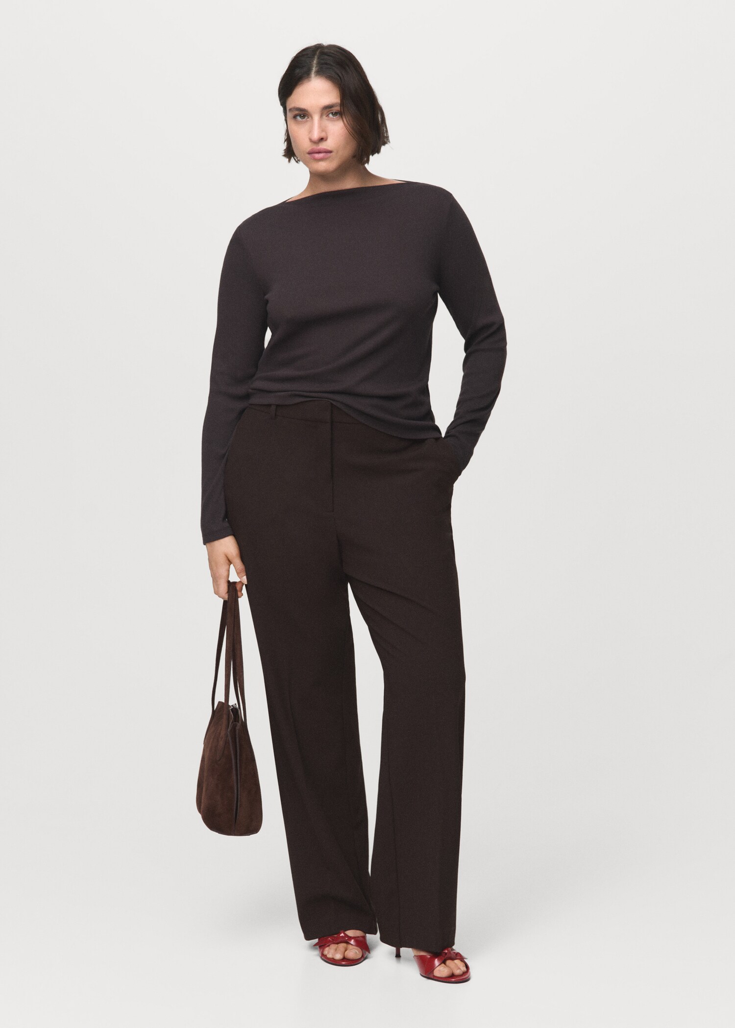Straight-fit suit trousers - Details of the article 3