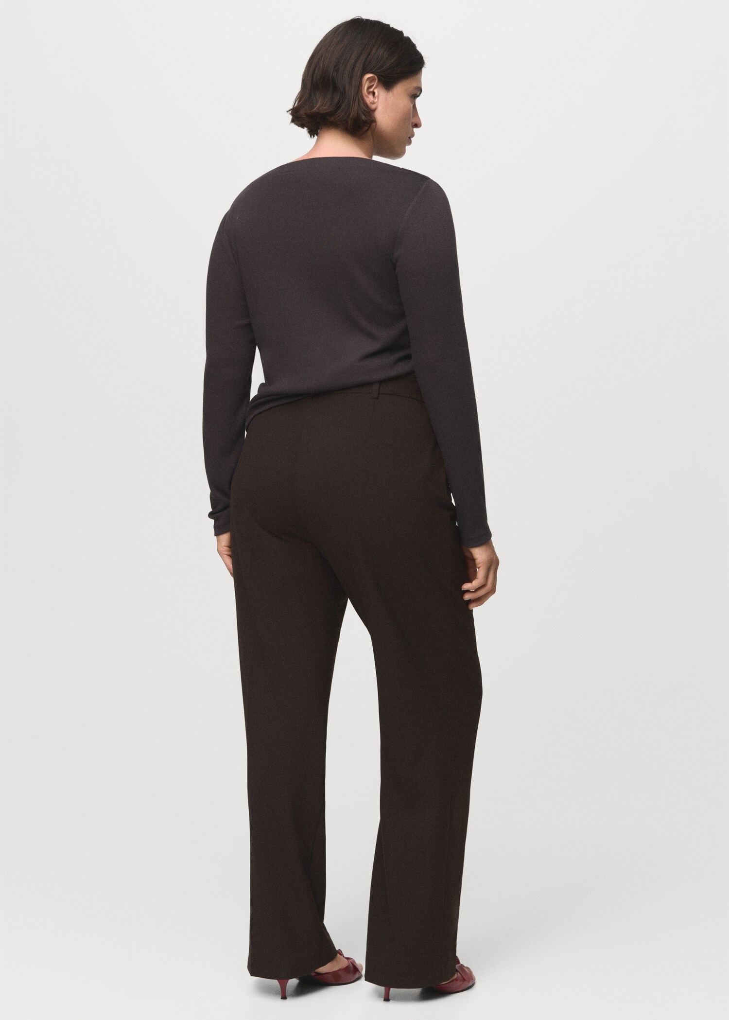 Straight-fit suit trousers - Details of the article 4