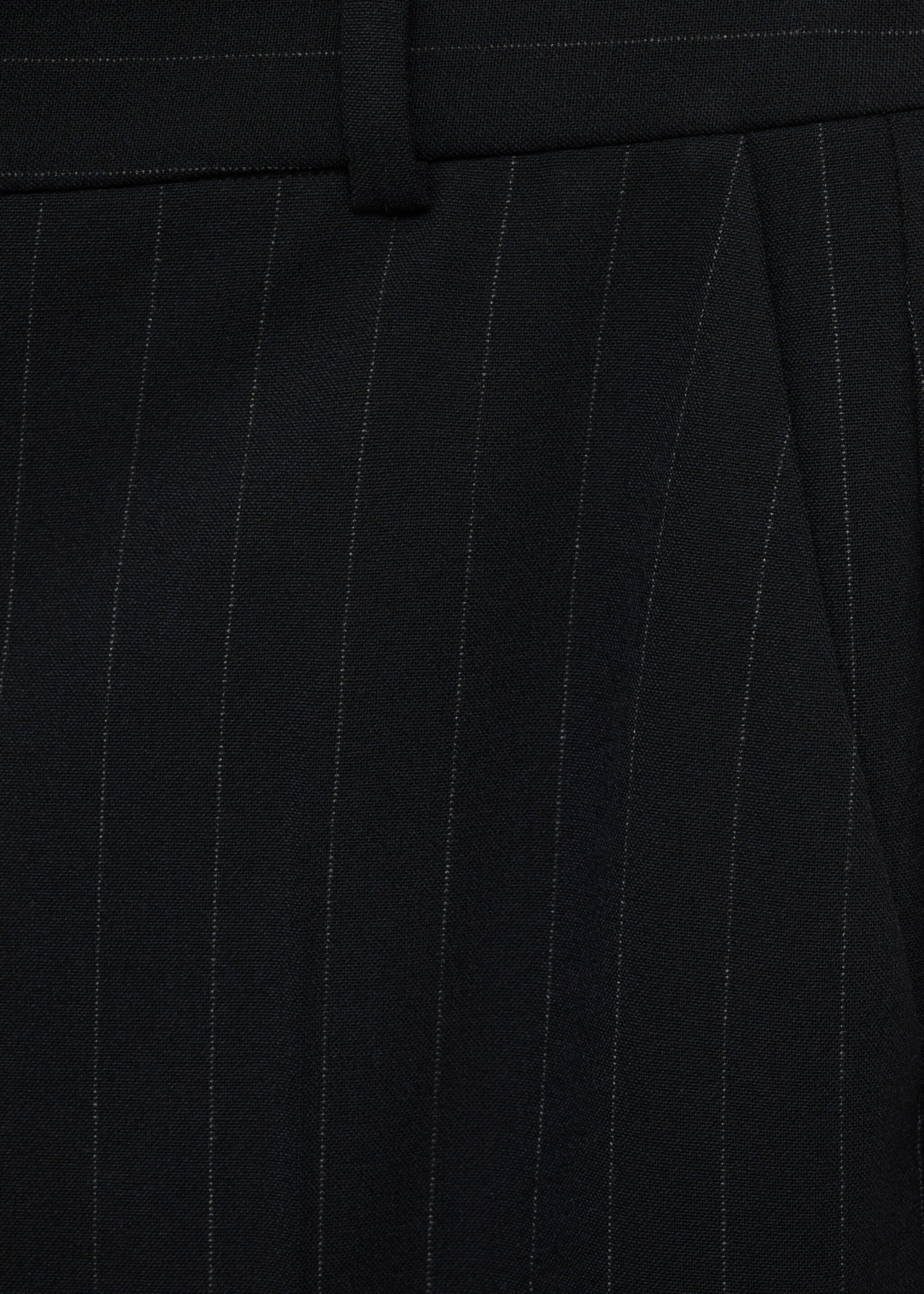 Straight-fit suit trousers - Details of the article 0, Navy. Ref: 17074786-00.