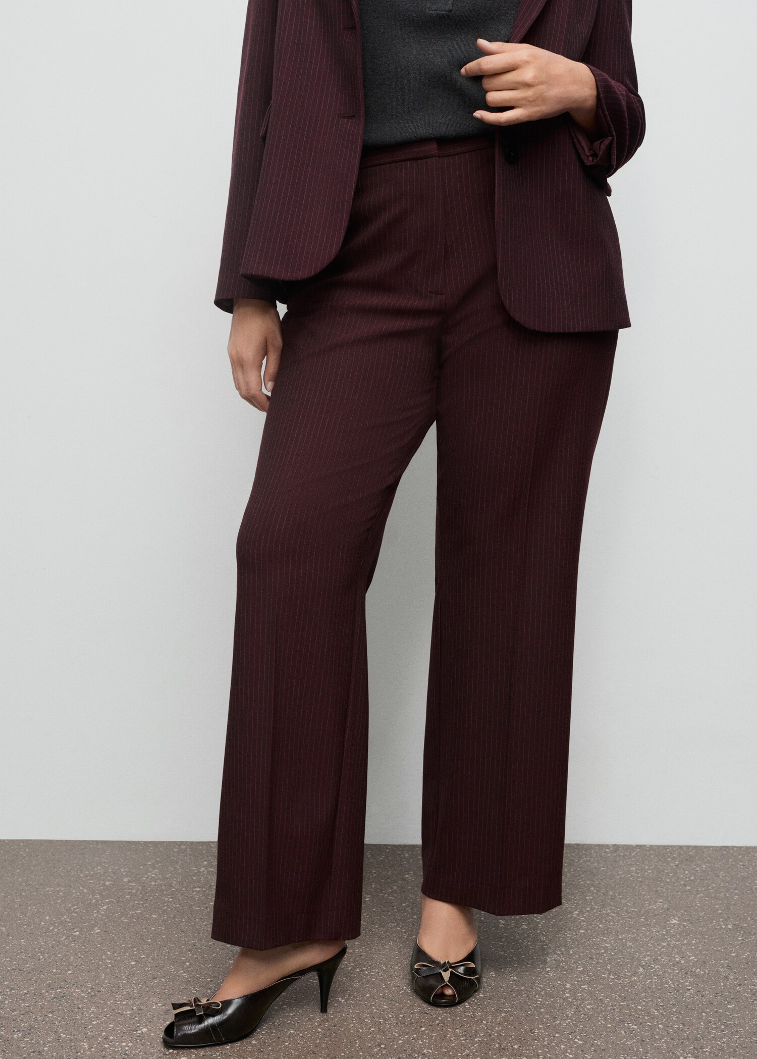Pinstripe suit trousers - Details of the article 4