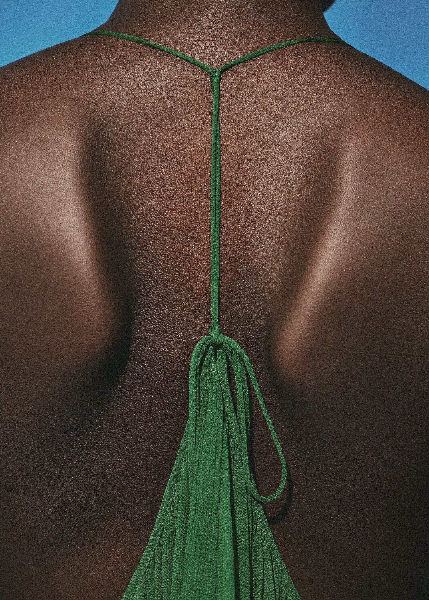 Pleated back neckline top - Details of the article 2