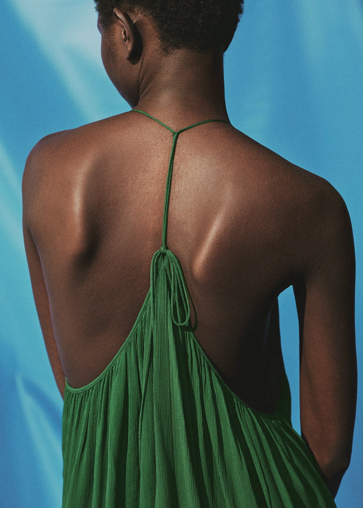 Pleated back neckline top - Details of the article 6