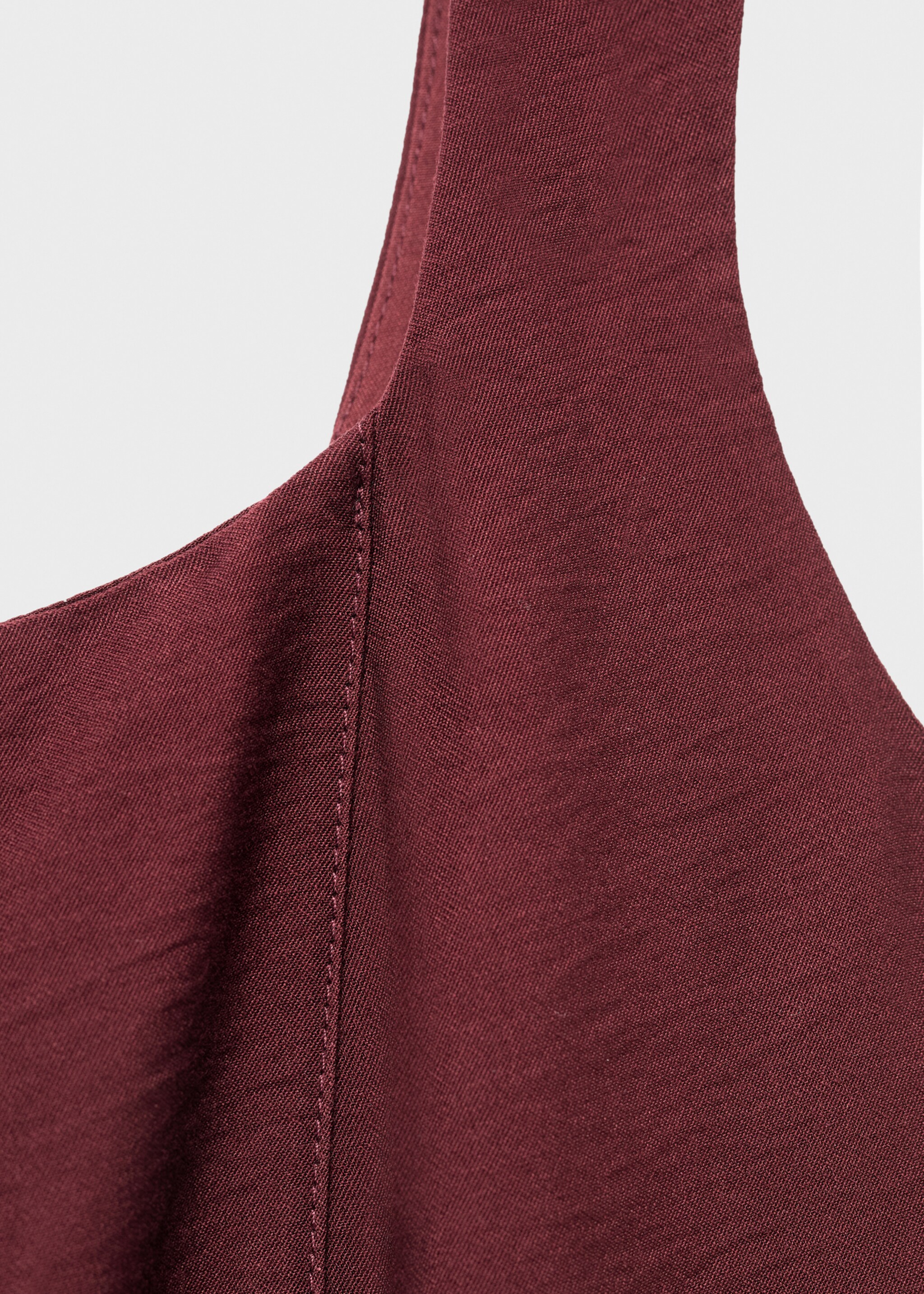 Vestido midi costuras - Detalle del artículo 0, Granate. Ref: 17074788-00.
