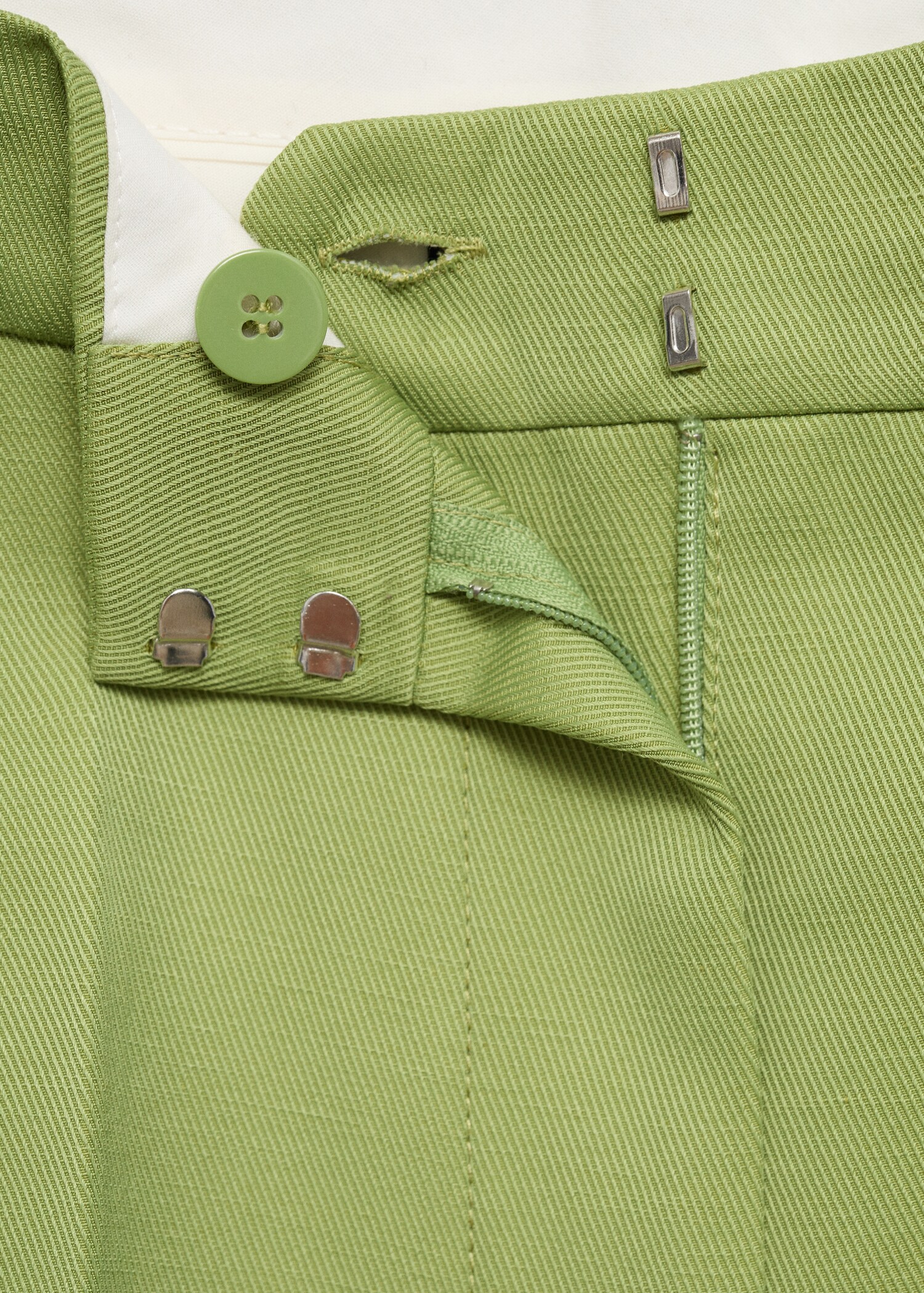 Straight-fit linen-blend suit trousers - Details of the article 8