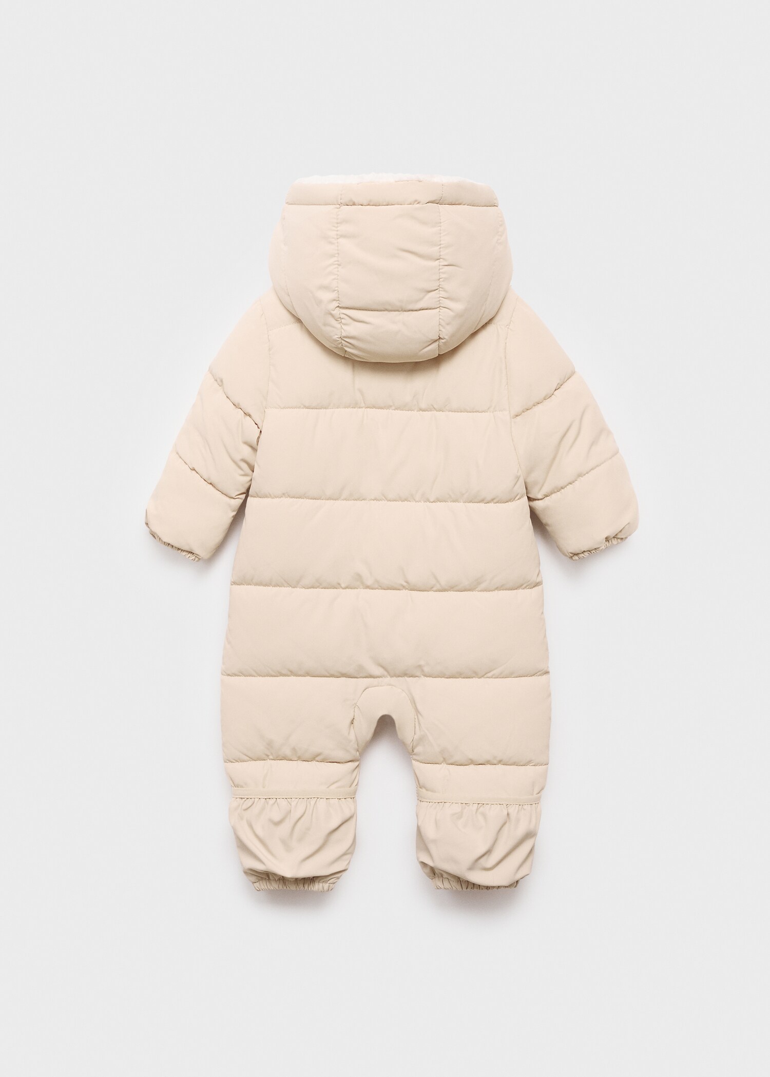 Padded anorak with shearling lining - Reverse of the article
