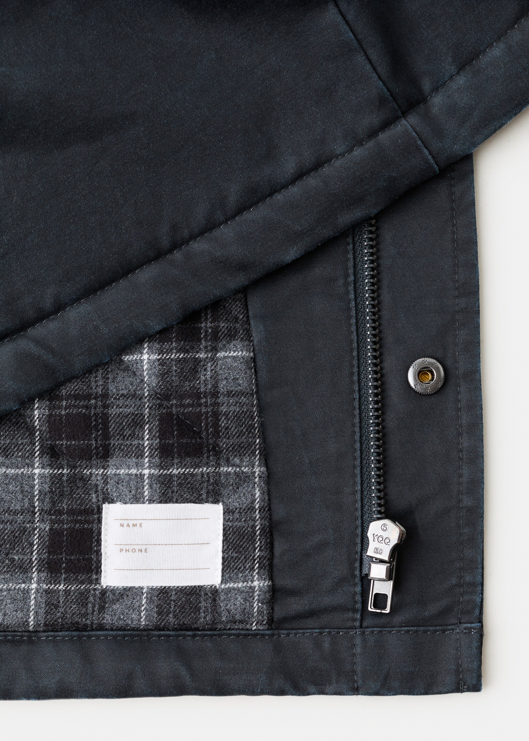 Coat archie - Details of the article 8, Navy. Ref: 17075141-00.