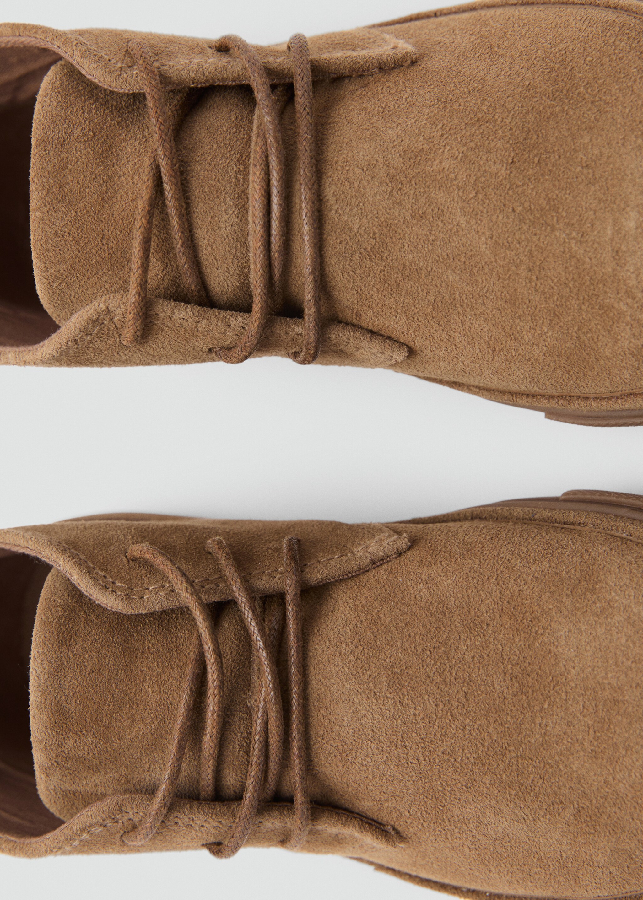 Lace-up leather shoes - Details of the article 3, Sand. Ref: 17075146-00.
