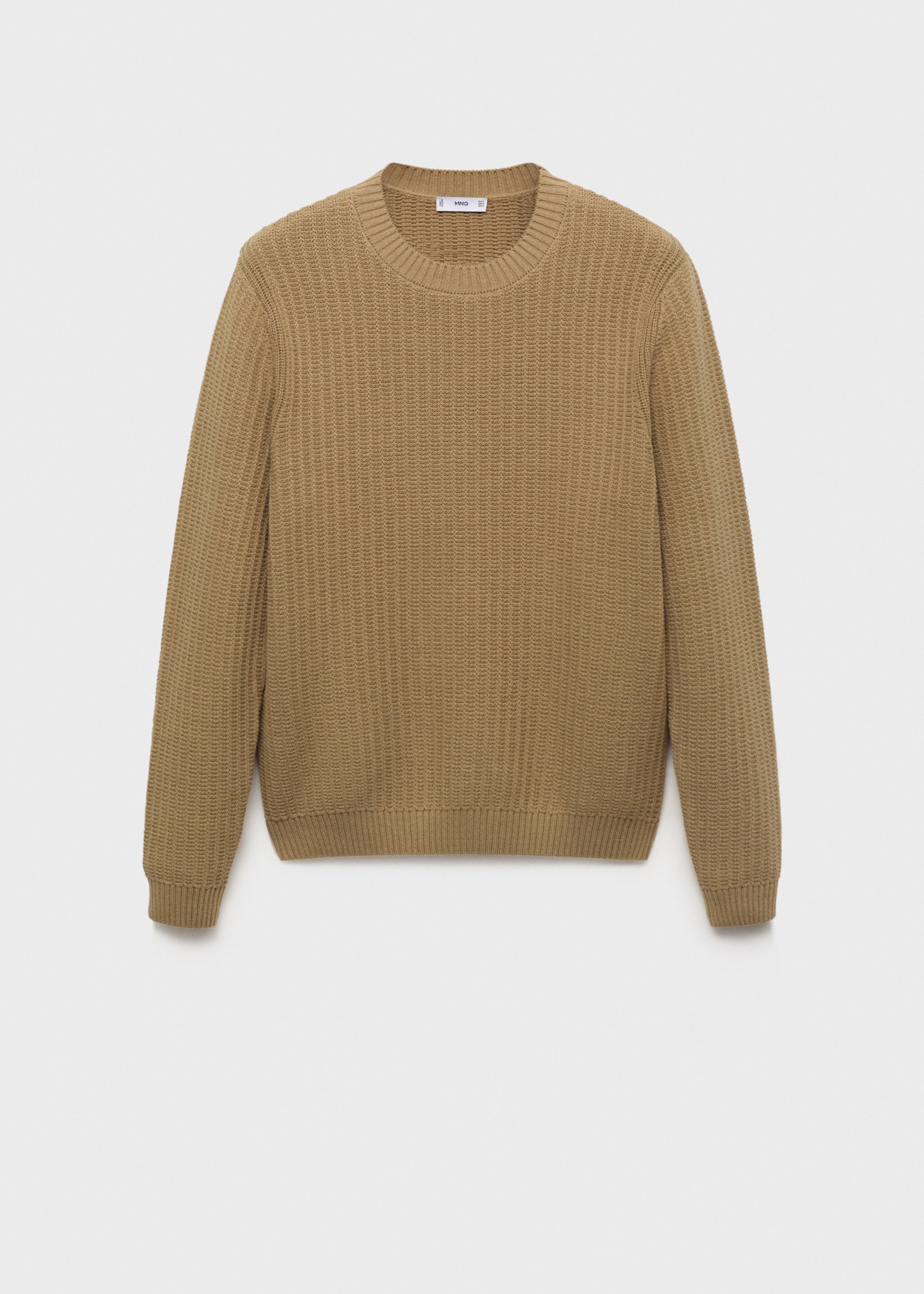 Pull-over 100 % coton maille - Article sans modèle, Beige. Ref: 17075147-00.