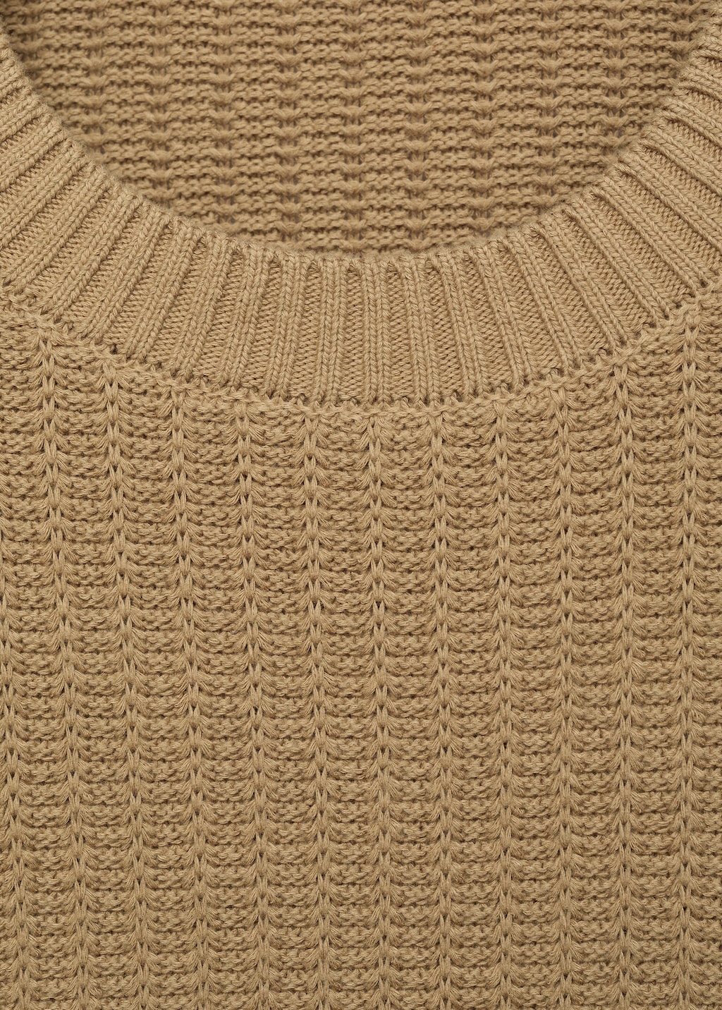 100% cotton structured sweater