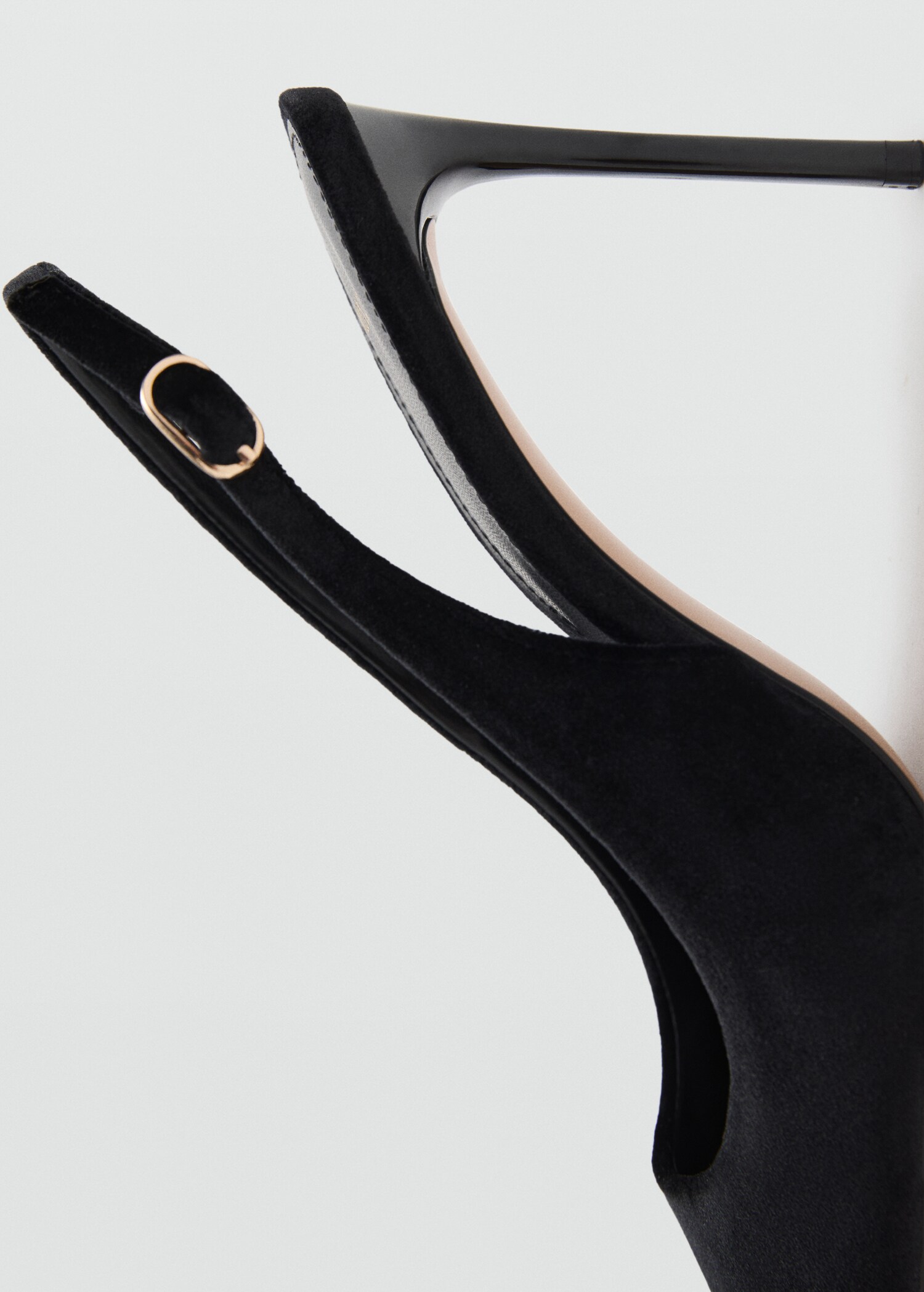 Velvet heeled shoes - Details of the article 1