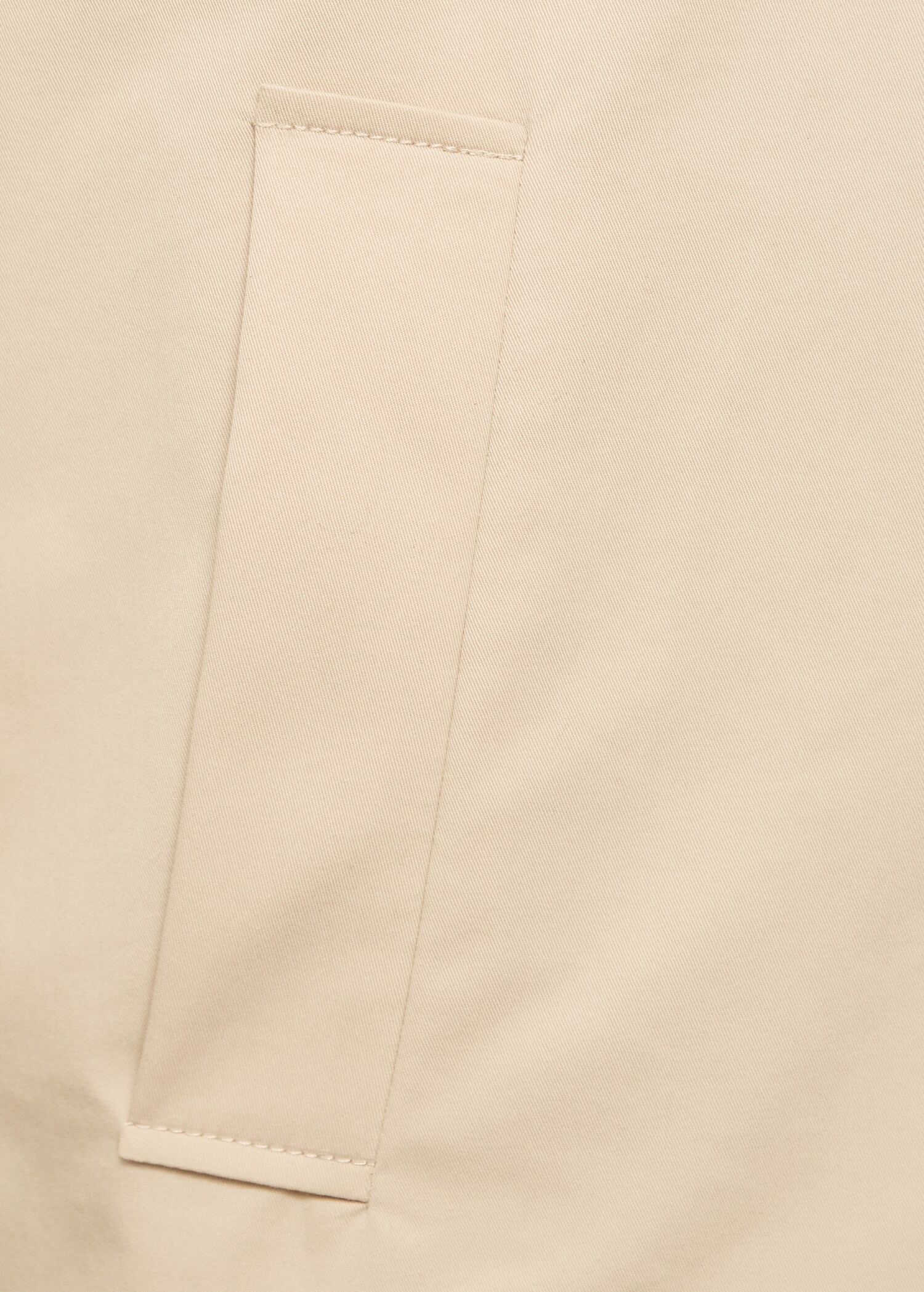 Short oversized trench coat with belt loops - Details of the article 0