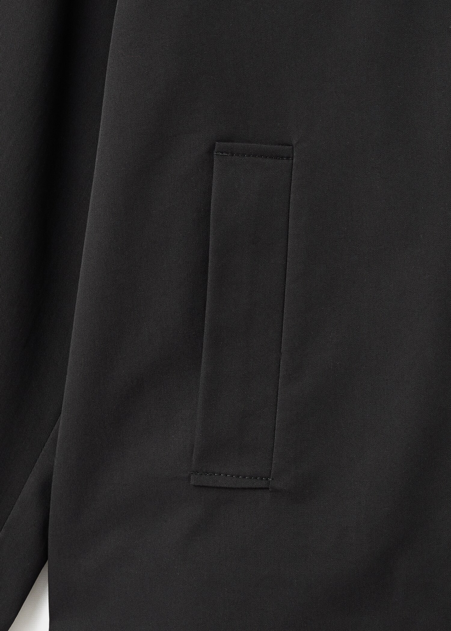 Short oversized trench coat with belt loops - Details of the article 0
