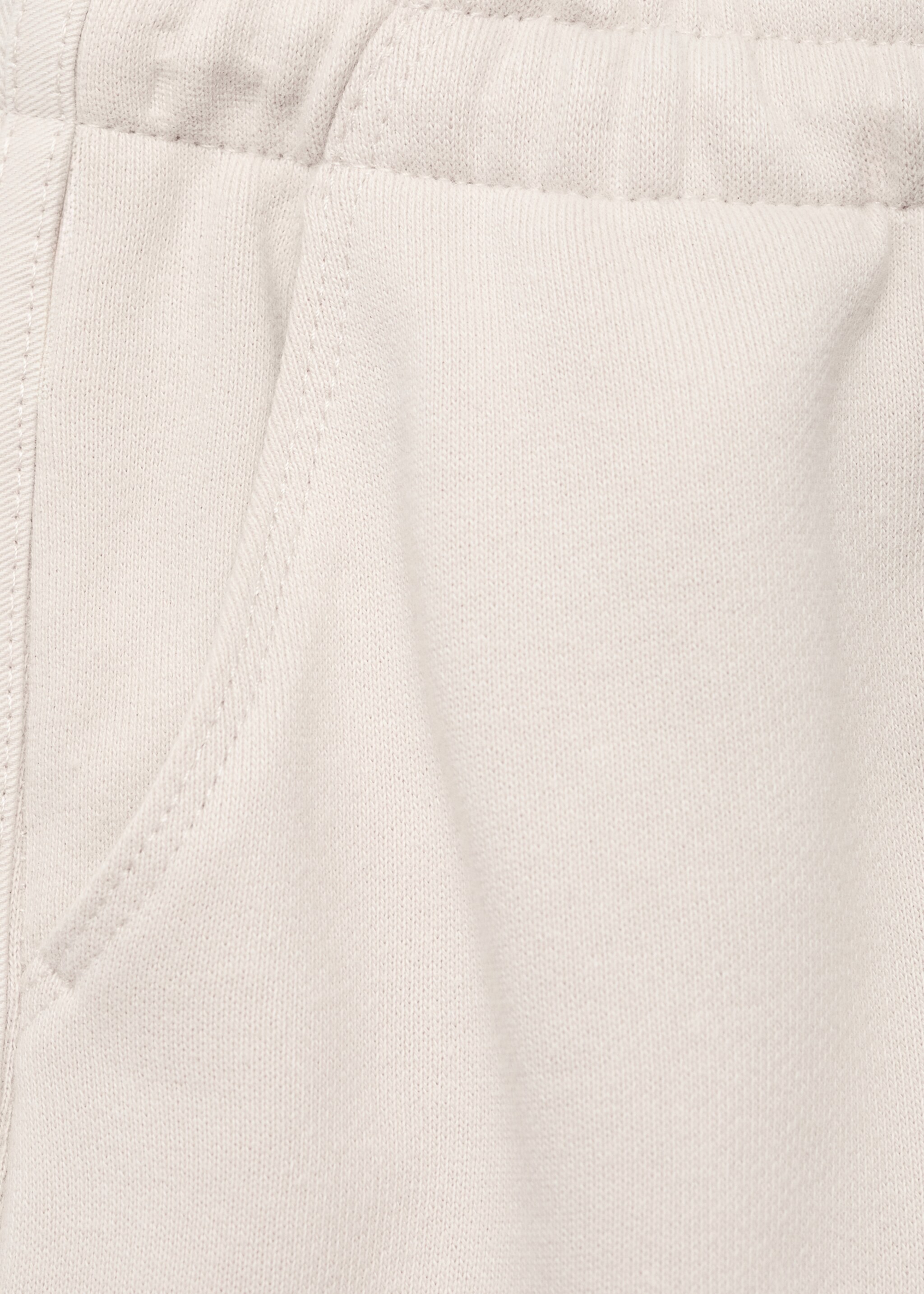 Cotton drawstring joggers - Details of the article 0, Ice Grey. Ref: 17075153-00.