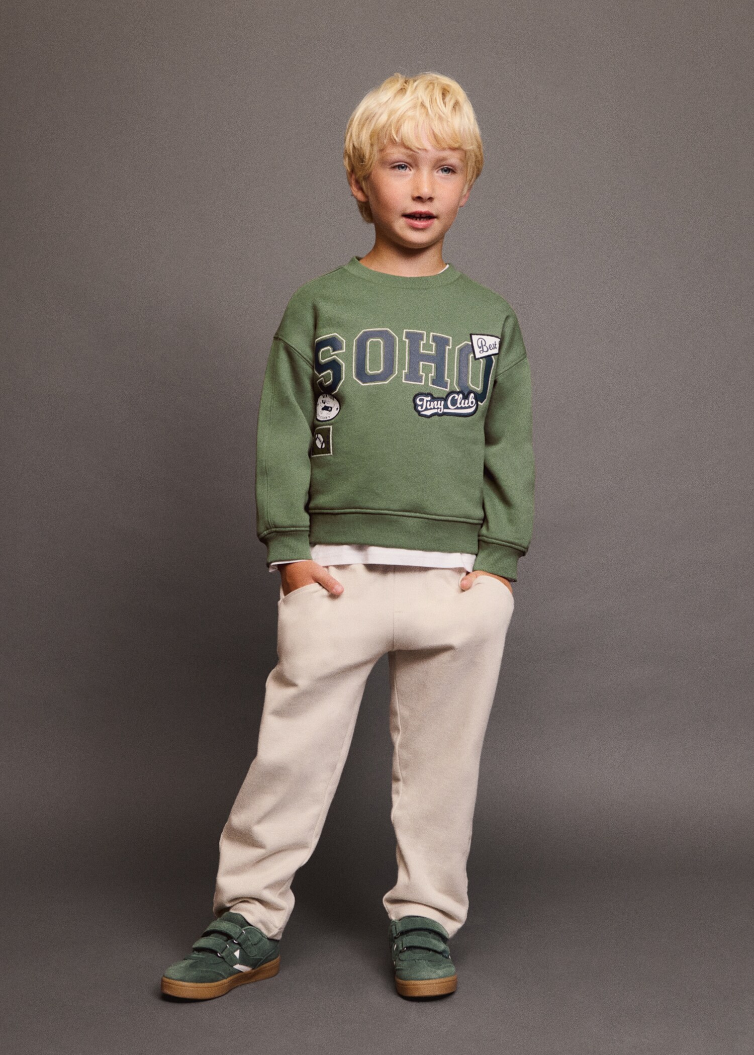 Cotton drawstring joggers - Details of the article 5